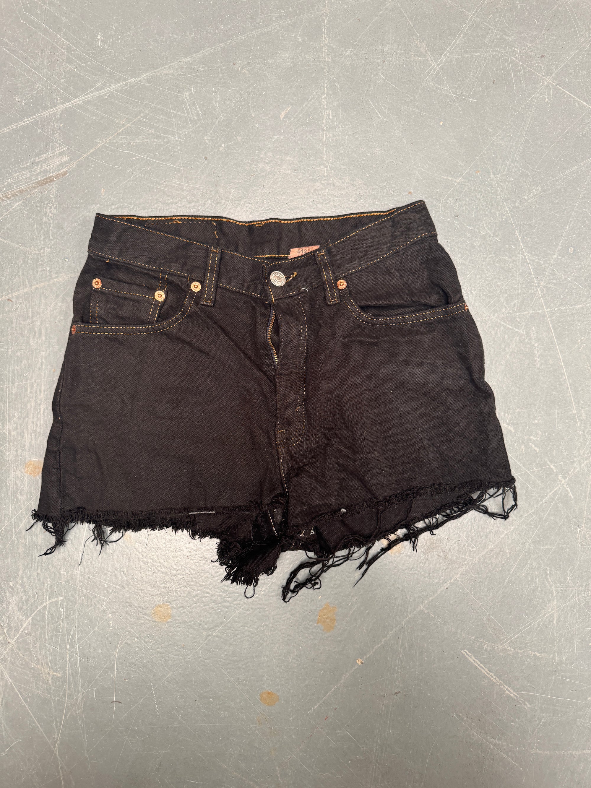 Vintage Levis Cut Off Denim Shorts - 90s Made - W 26 - SH580