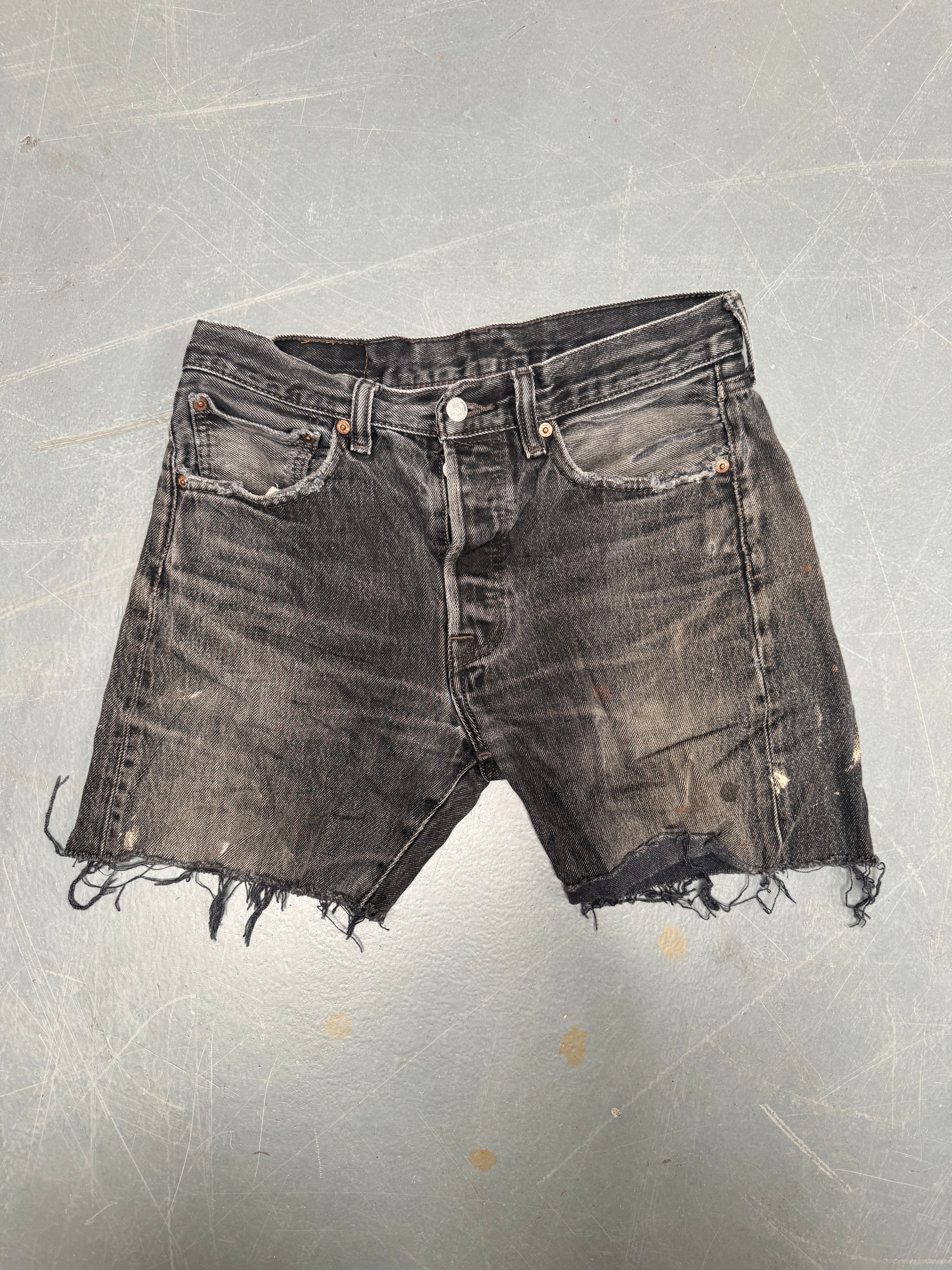 Vintage Levis Cut Off Denim Shorts - 90s Made - W 30 - SH582