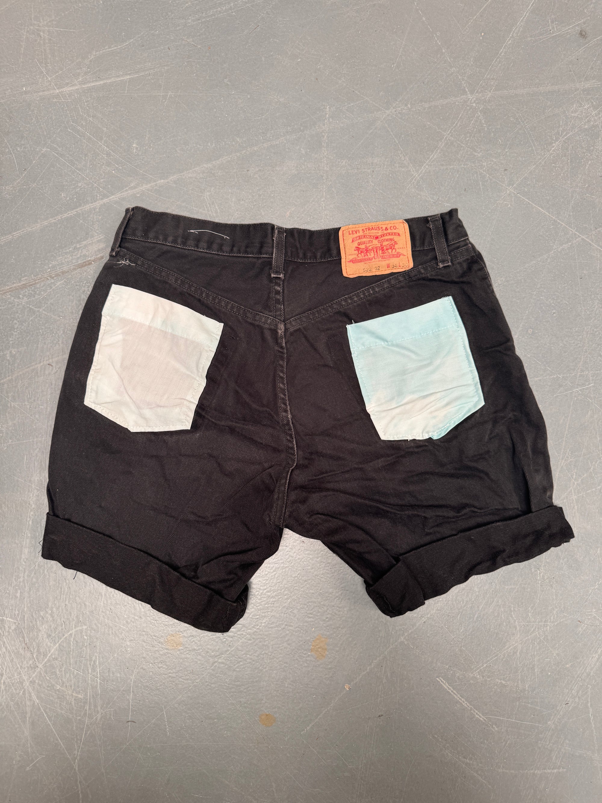 Vintage Levis Cut Off Denim Shorts - 90s Made - W 30 - SH586