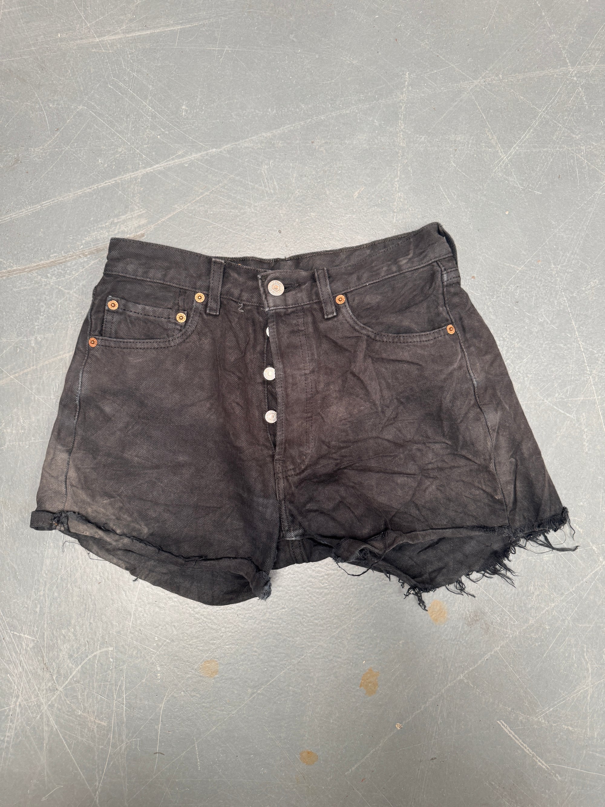 Vintage Levis Cut Off Denim Shorts - 90s Made - W 26 - SH591