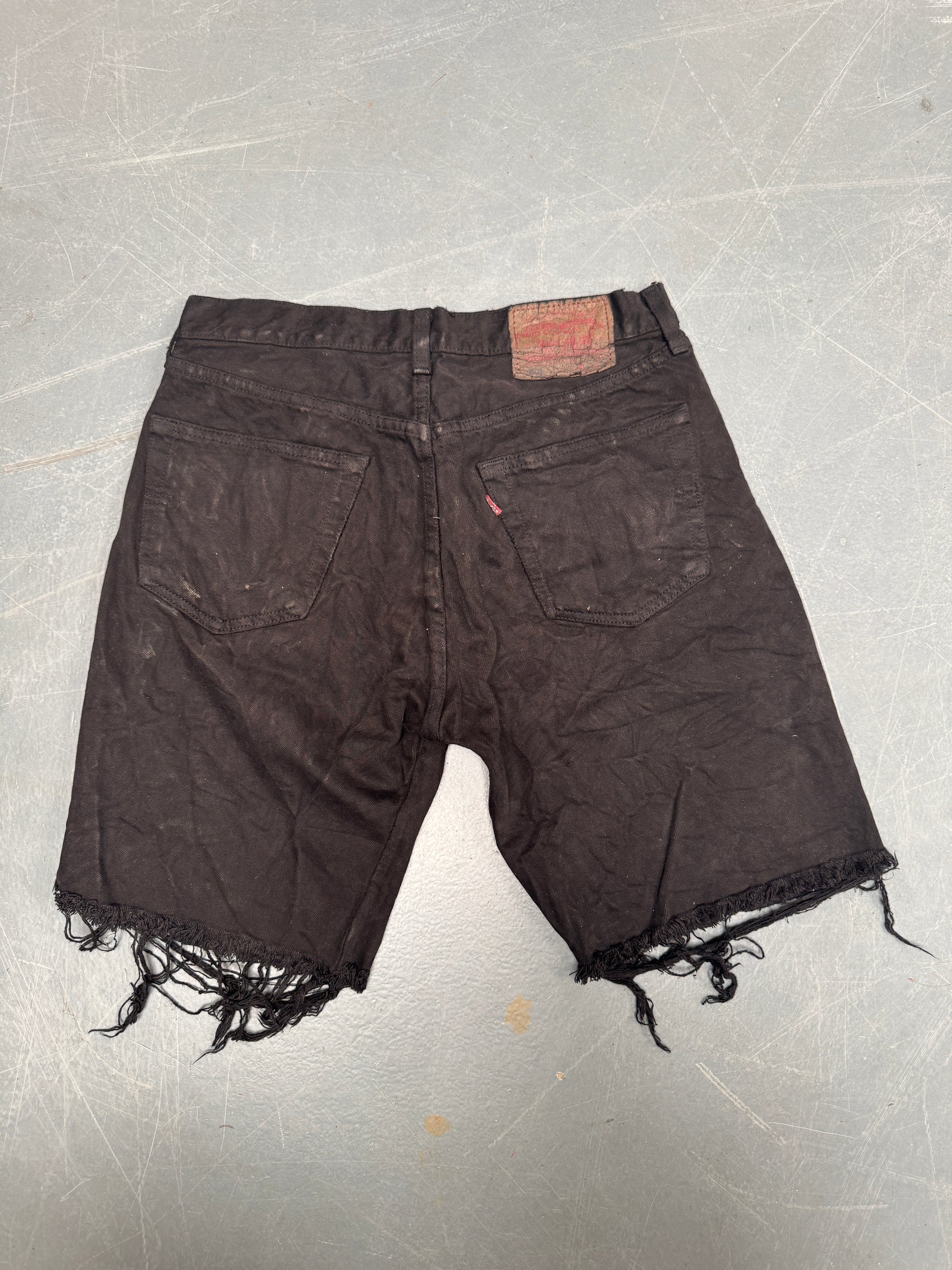Vintage Levis Cut Off Denim Shorts - 90s Made - W 30 - SH593