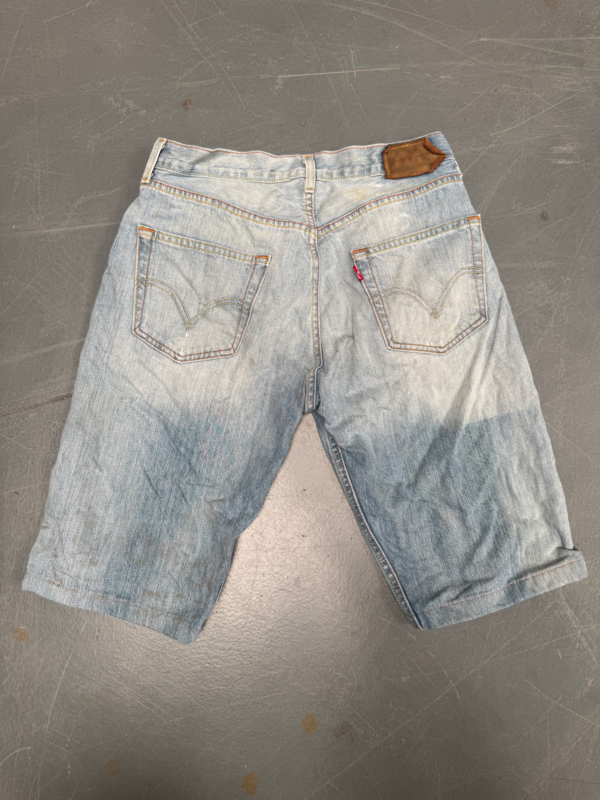 Vintage Levis Cut Off Denim Shorts - 90s Made - W 30 - SH635