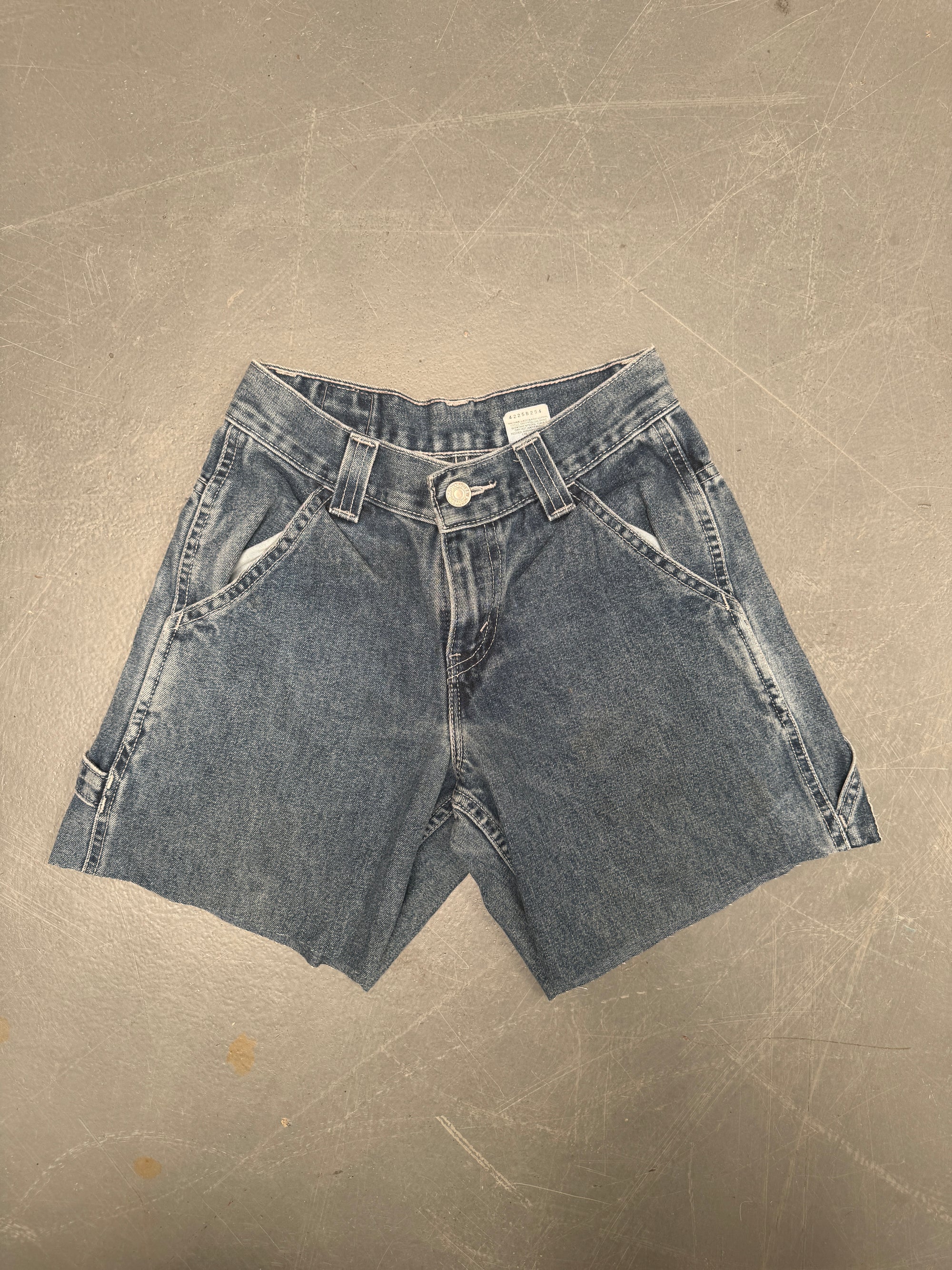 Vintage Levis Cut Off Denim Shorts - 90s Made - W 22 - SH644
