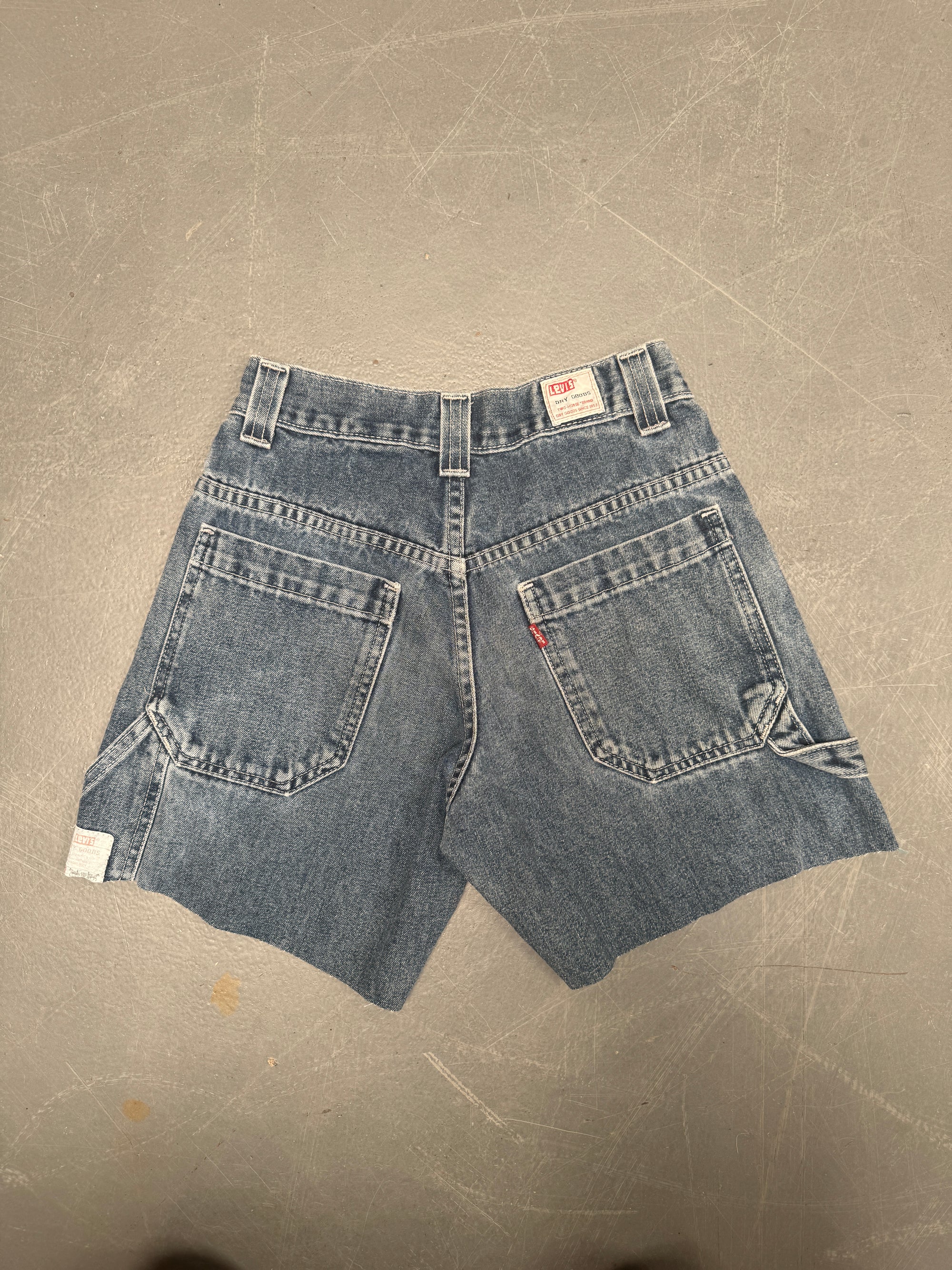 Vintage Levis Cut Off Denim Shorts - 90s Made - W 22 - SH644