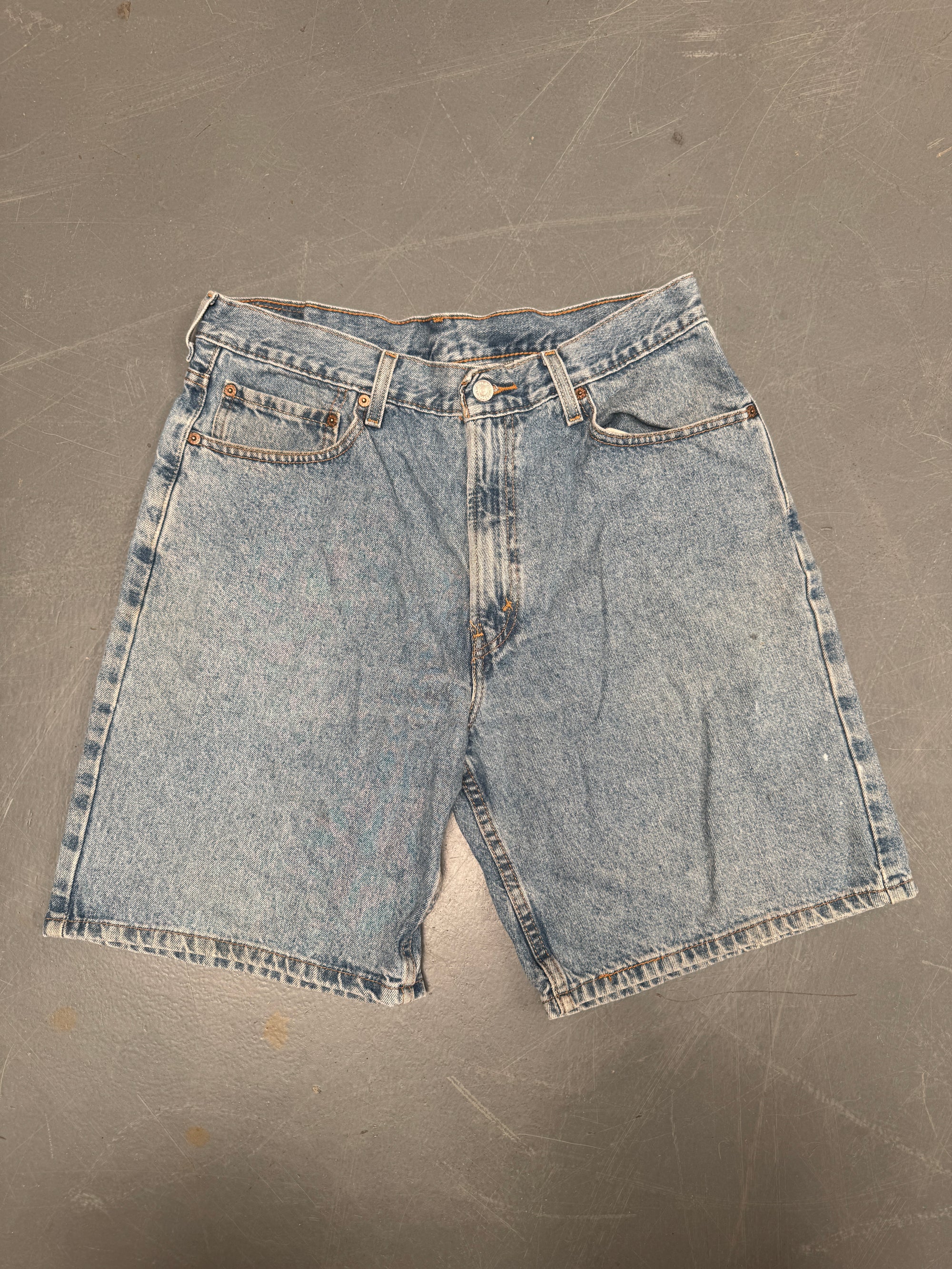 Vintage Levis Cut Off Denim Shorts - 90s Made - W 32 - SH655