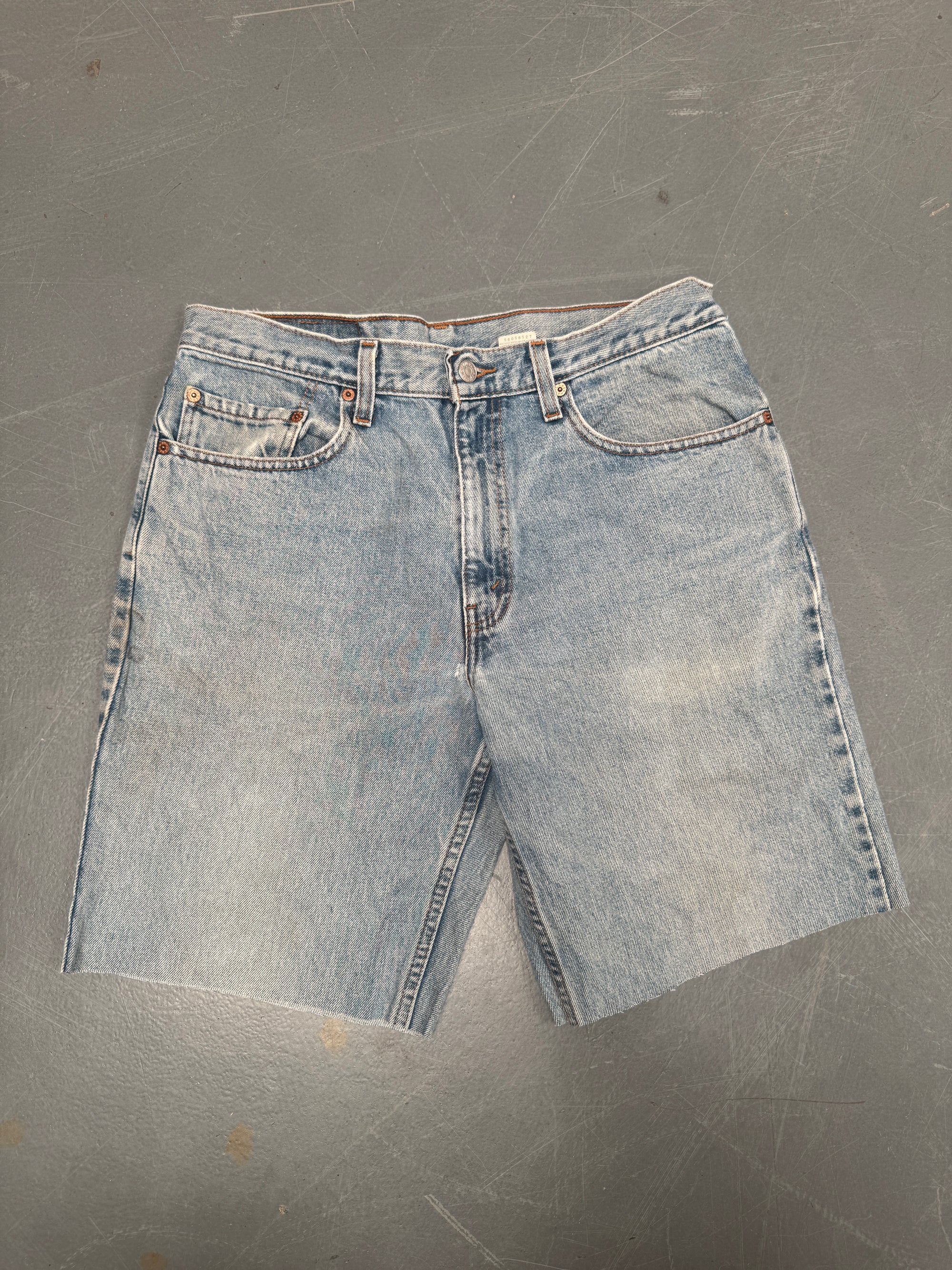 Vintage Levis Cut Off Denim Shorts - 90s Made - W 30 - SH672