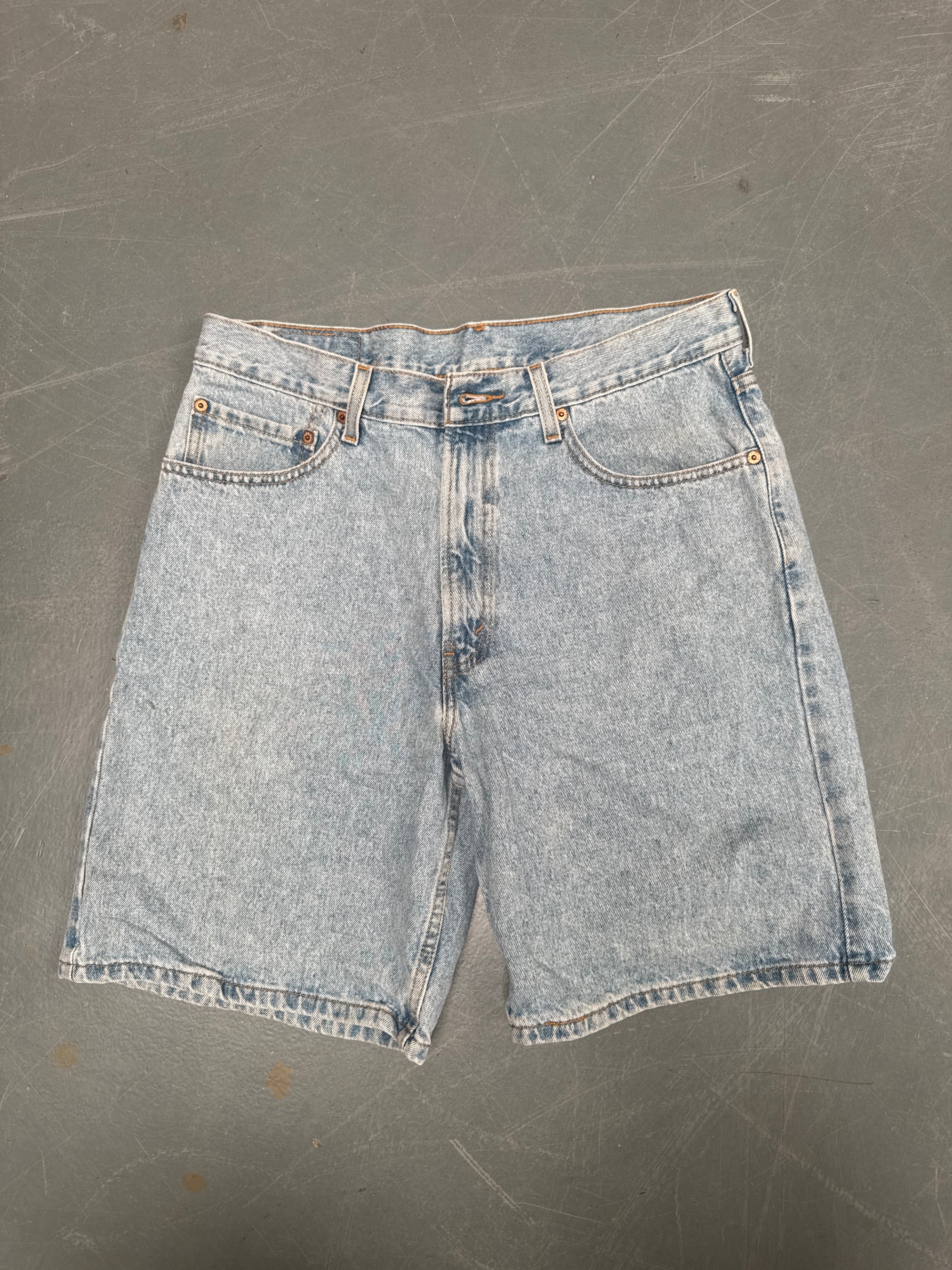 Vintage Levis Cut Off Denim Shorts - 90s Made - W 32 - SH685