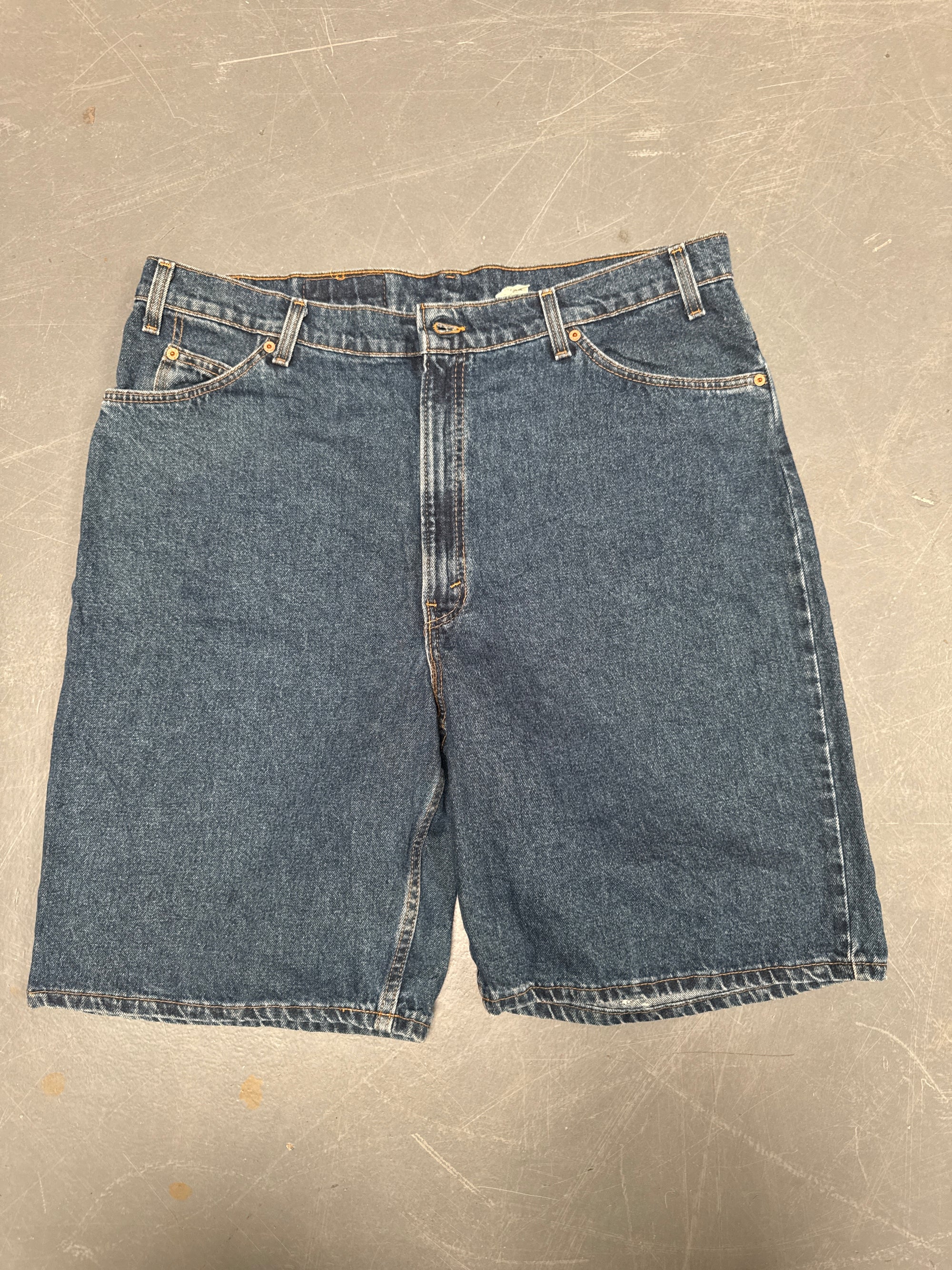 Vintage Levis Cut Off Denim Shorts - 90s Made - W 40 - SH689