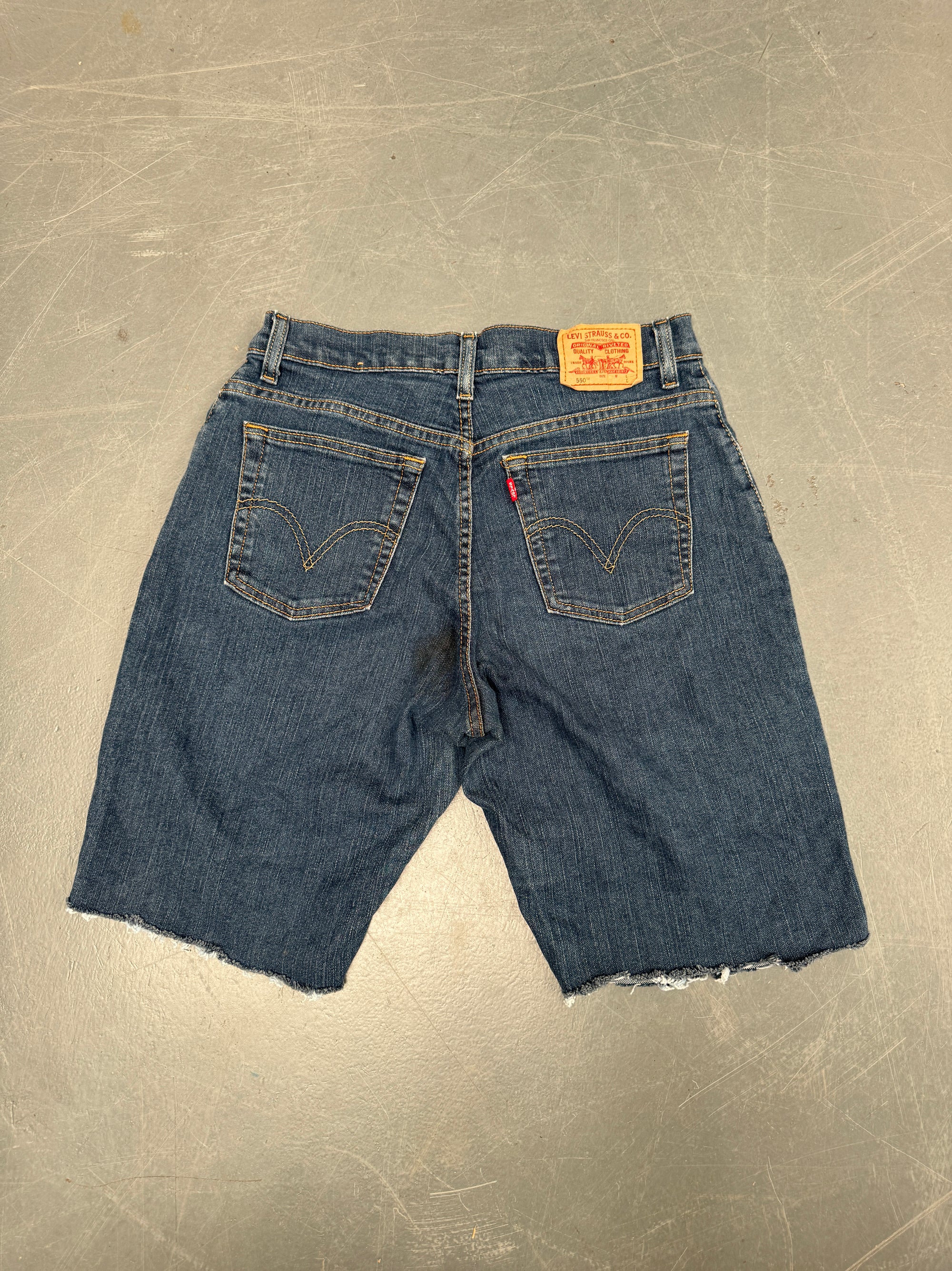 Vintage Levis Cut Off Denim Shorts - 90s Made - W 31 - SH704