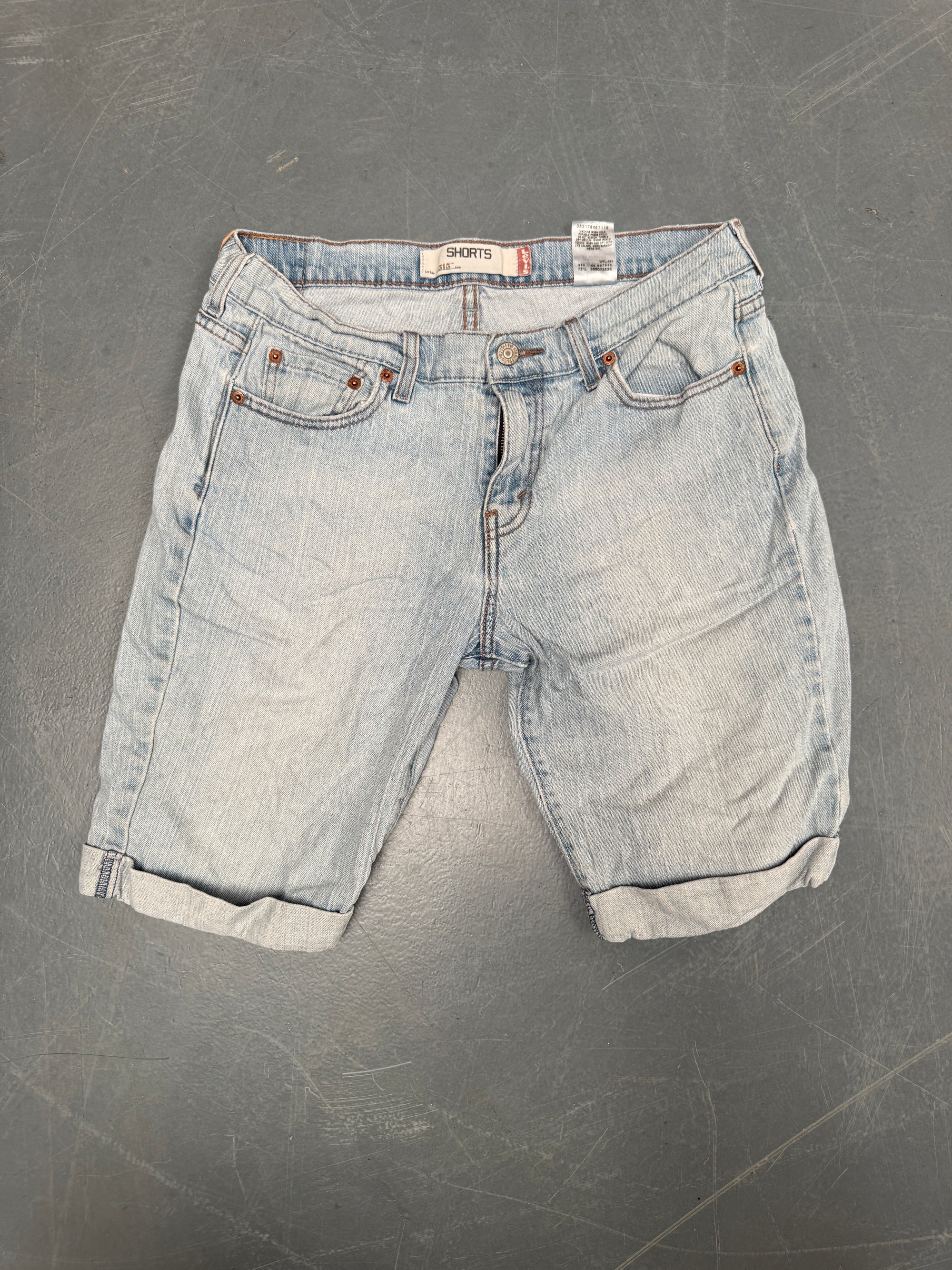 Vintage Levis Cut Off Denim Shorts - 90s Made - W 32 - SH728