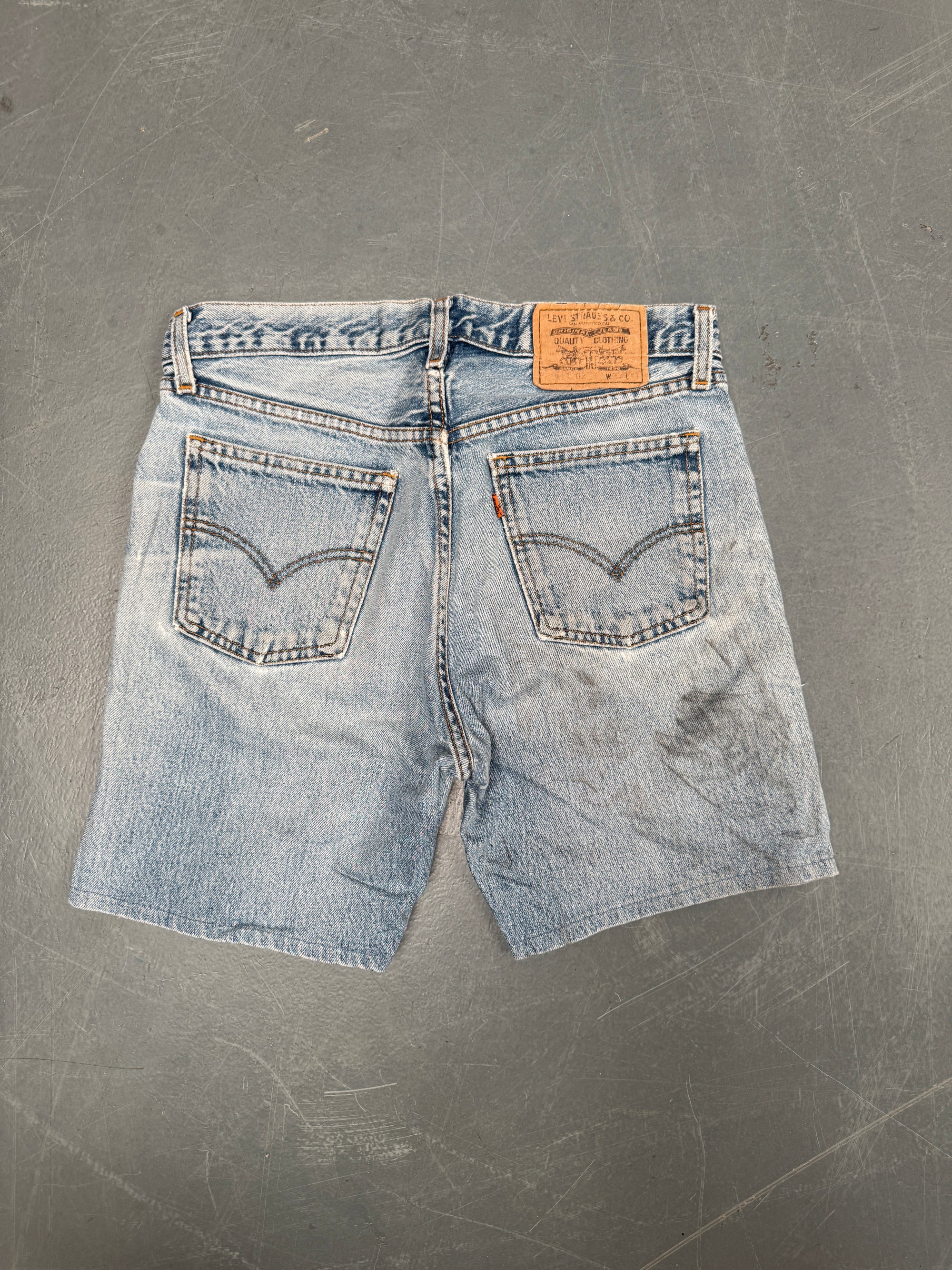Vintage Levis Cut Off Denim Shorts - 90s Made - W 30 - SH734