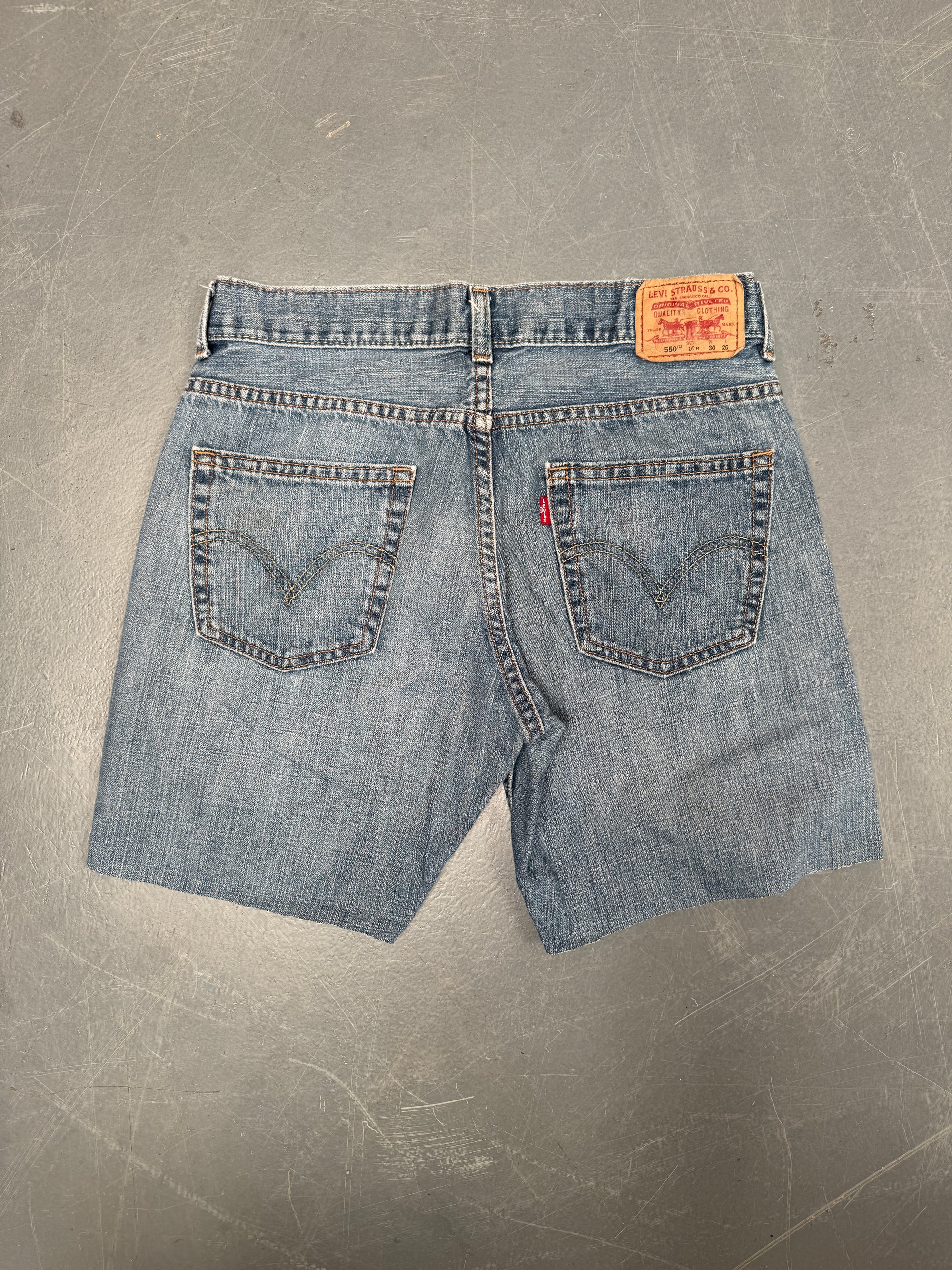 Vintage Levis Cut Off Denim Shorts - 90s Made - W 30 - SH748