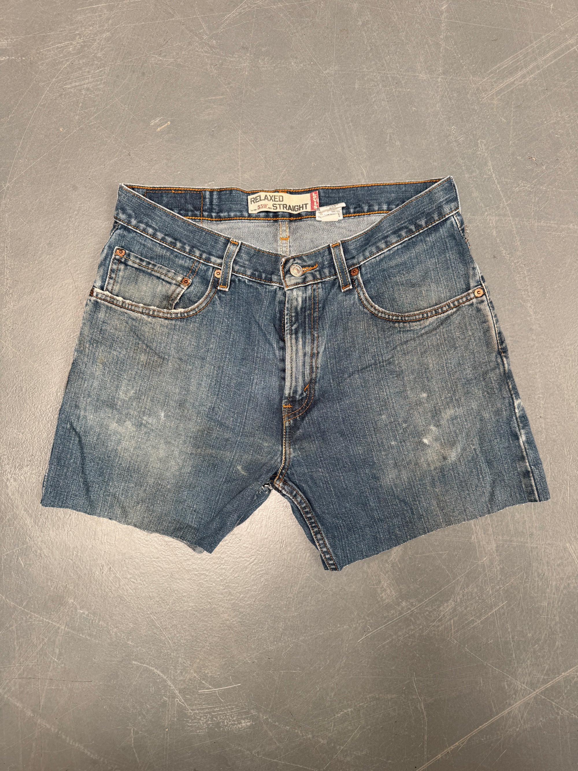 Vintage Levis Cut Off Denim Shorts - 90s Made - W 30 - SH749