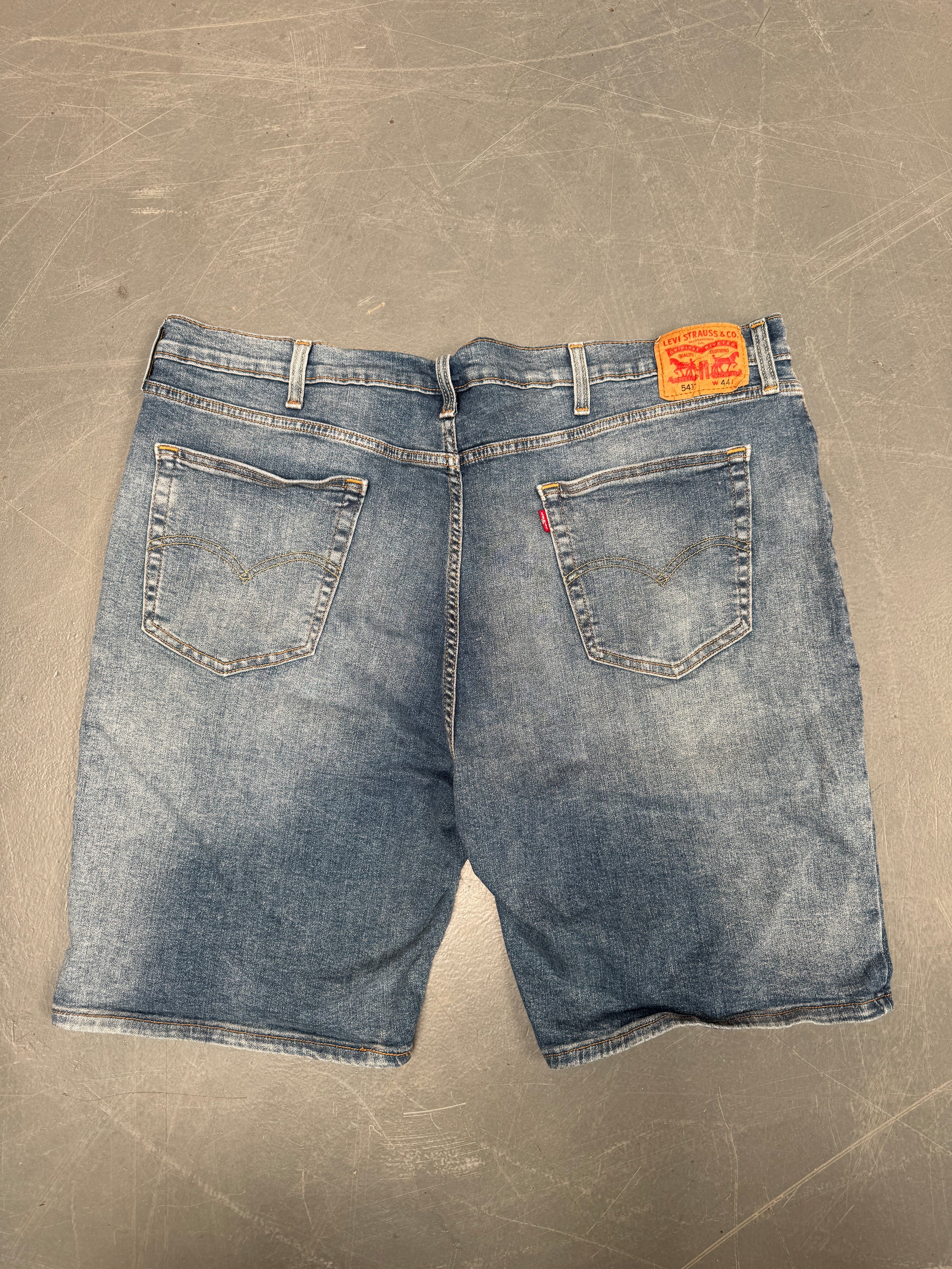 Vintage Levis Cut Off Denim Shorts - 90s Made - W 44 - SH751