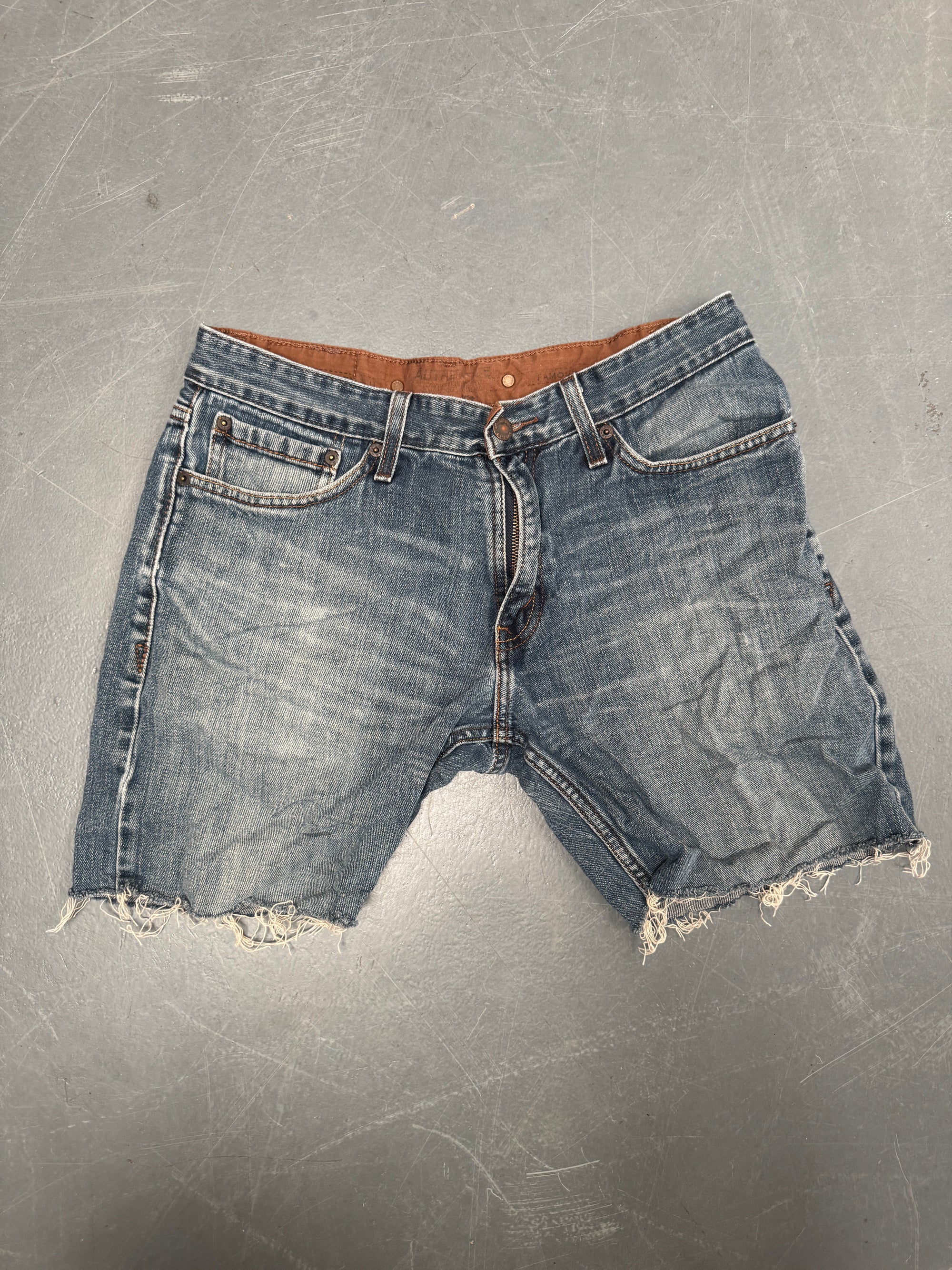 Vintage Levis Cut Off Denim Shorts - 90s Made - W 30 - SH807