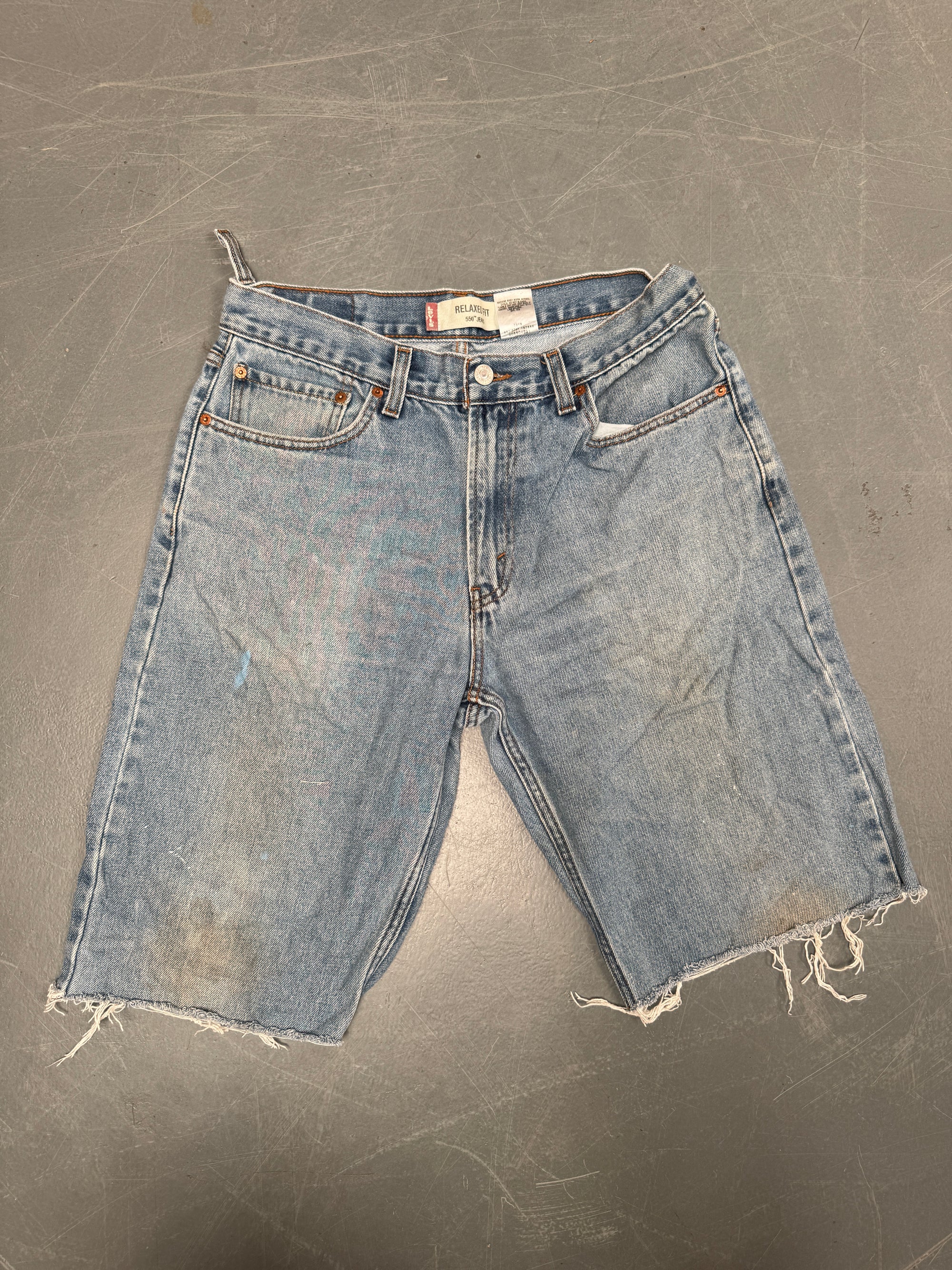 Vintage Levis Cut Off Denim Shorts - 90s Made - W 30 - SH826