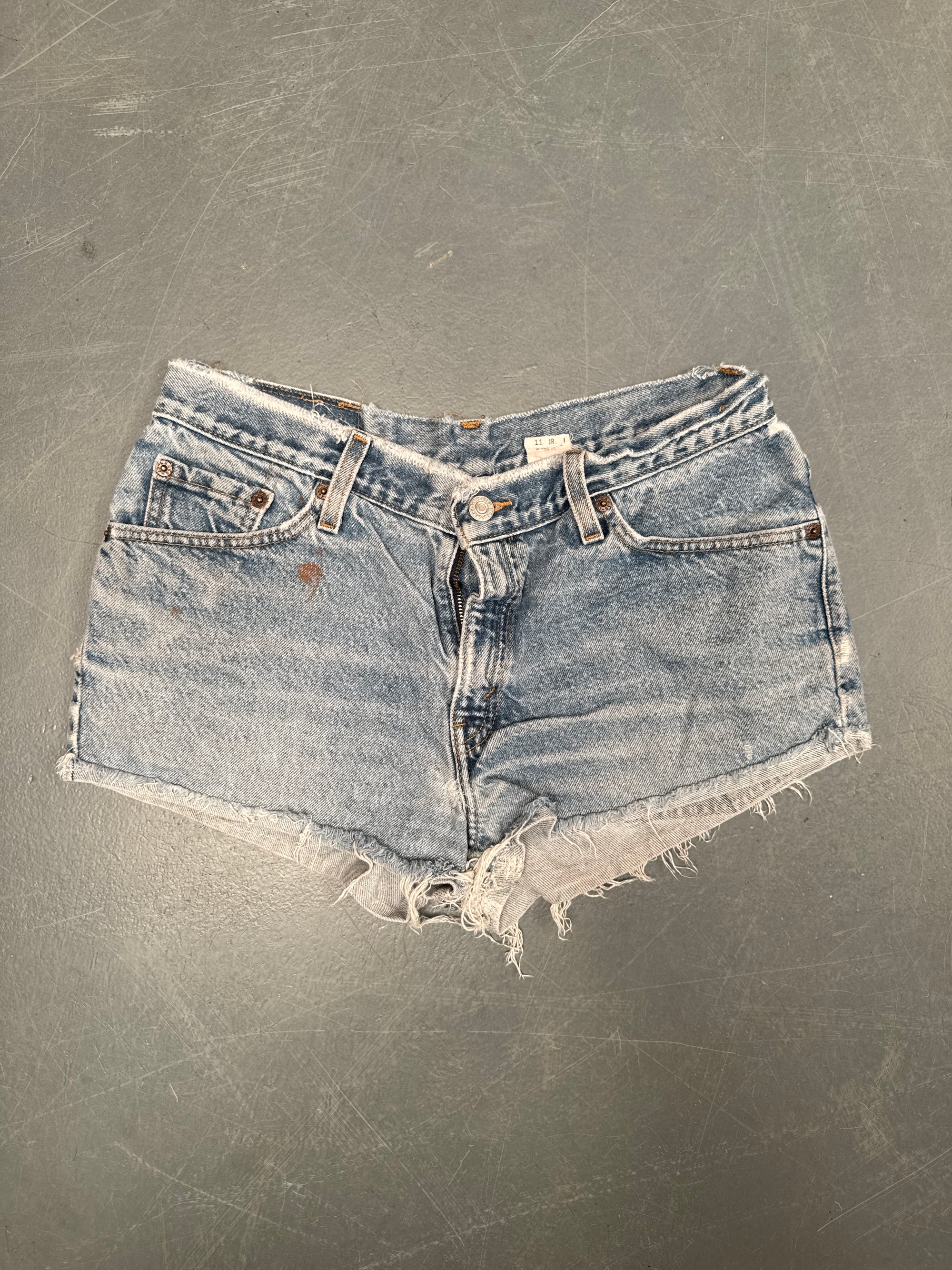 Vintage Levis Cut Off Denim Shorts - 90s Made - W 28 - SH842
