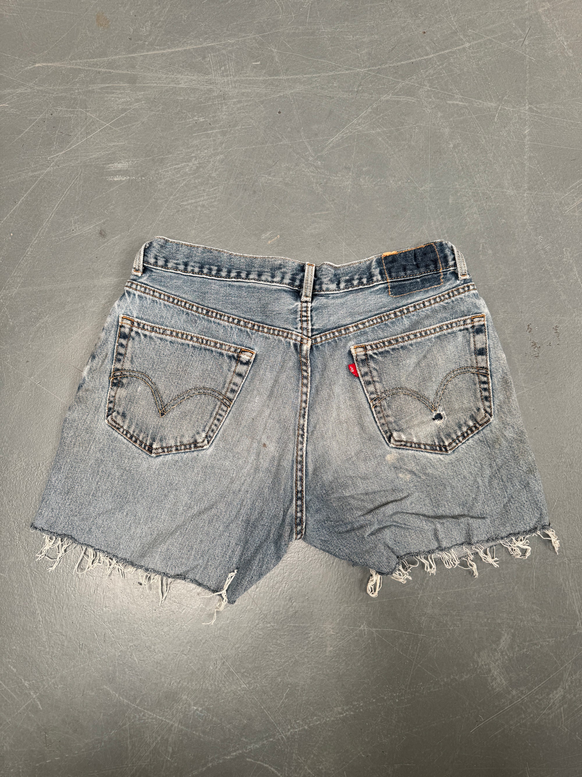 Vintage Levis Cut Off Denim Shorts - 90s Made - W 32 - SH851