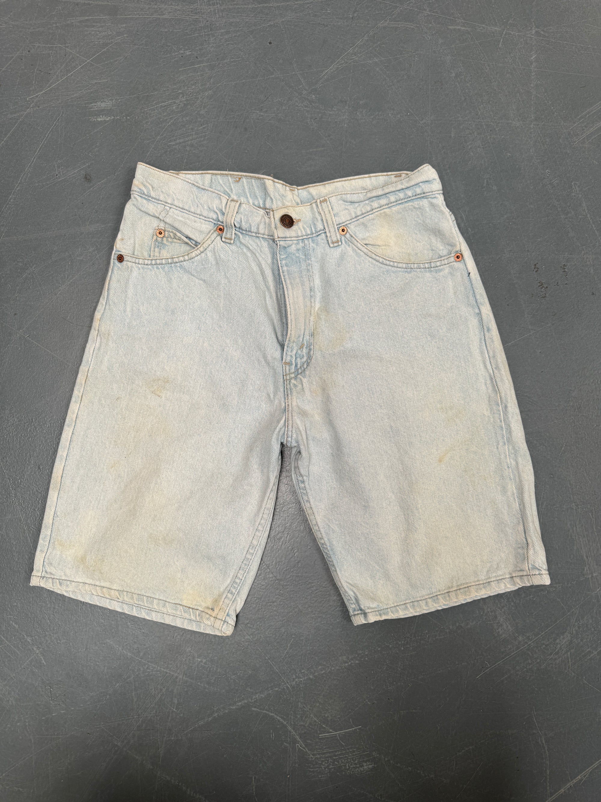 Vintage Levis Cut Off Denim Shorts - 90s Made - W 28 - SH859