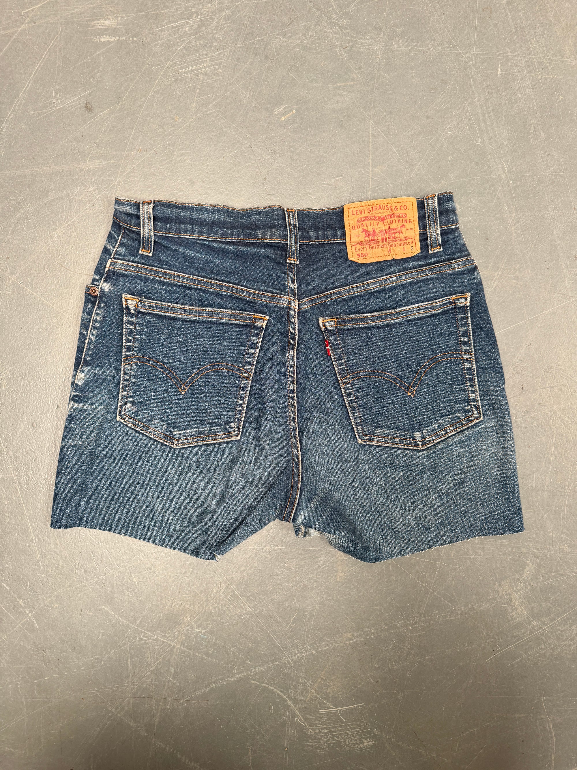 Vintage Levis Cut Off Denim Shorts - 90s Made - W 30 - SH860