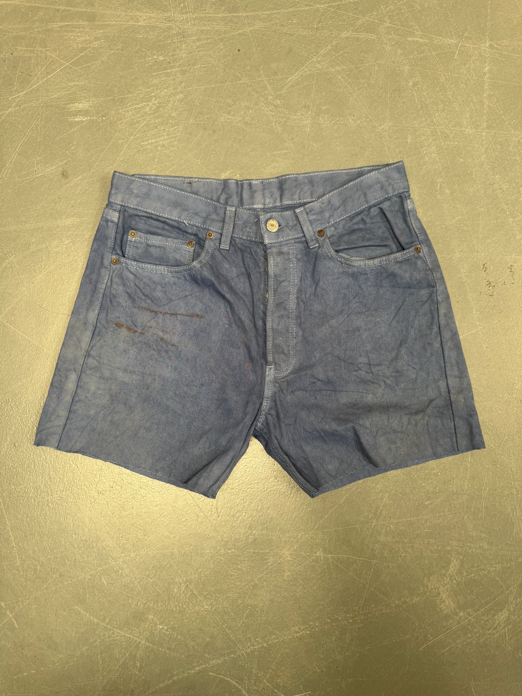 Vintage Levis Cut Off Denim Shorts - 90s Made - W 28 - SH868