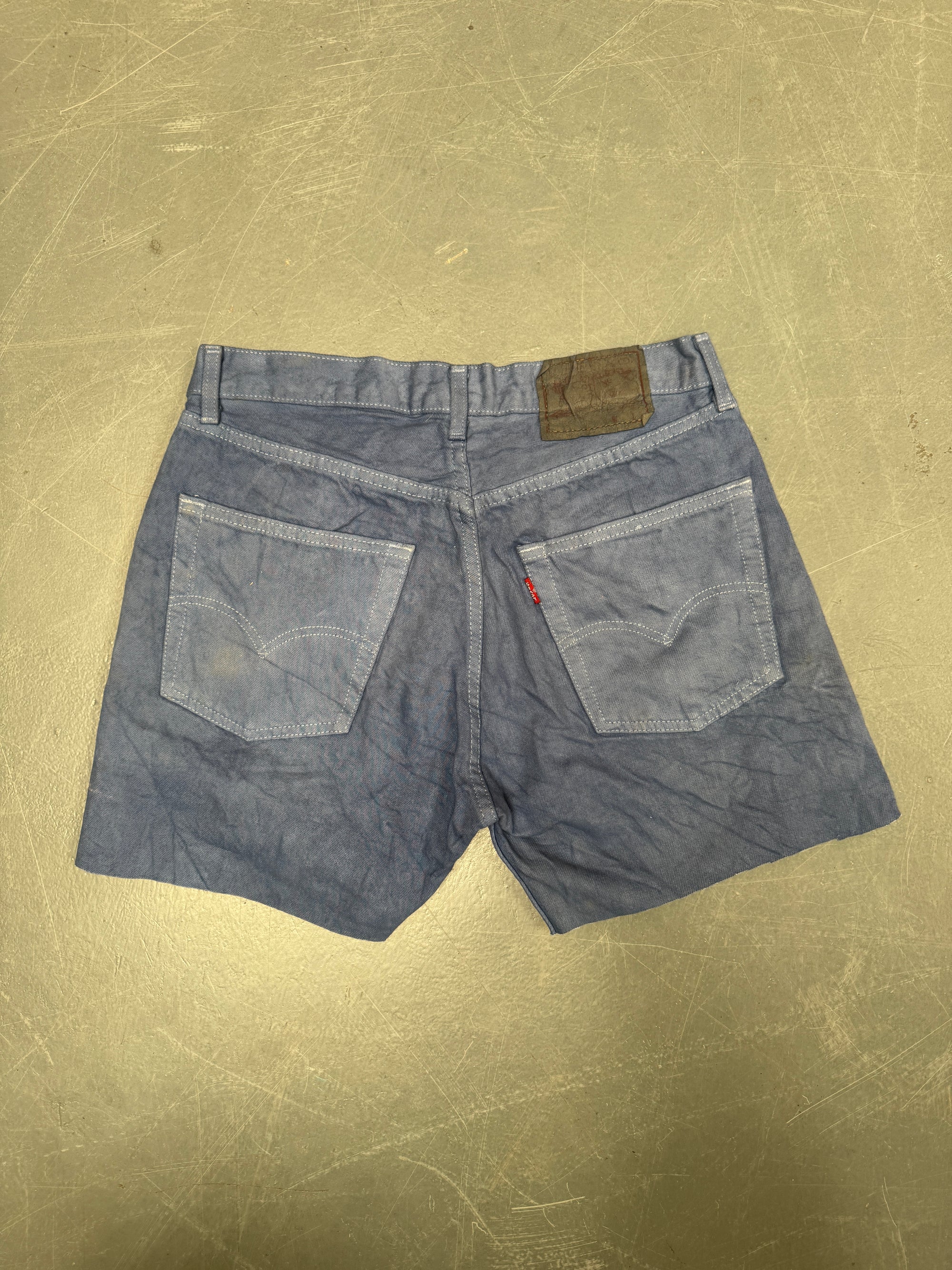 Vintage Levis Cut Off Denim Shorts - 90s Made - W 28 - SH868