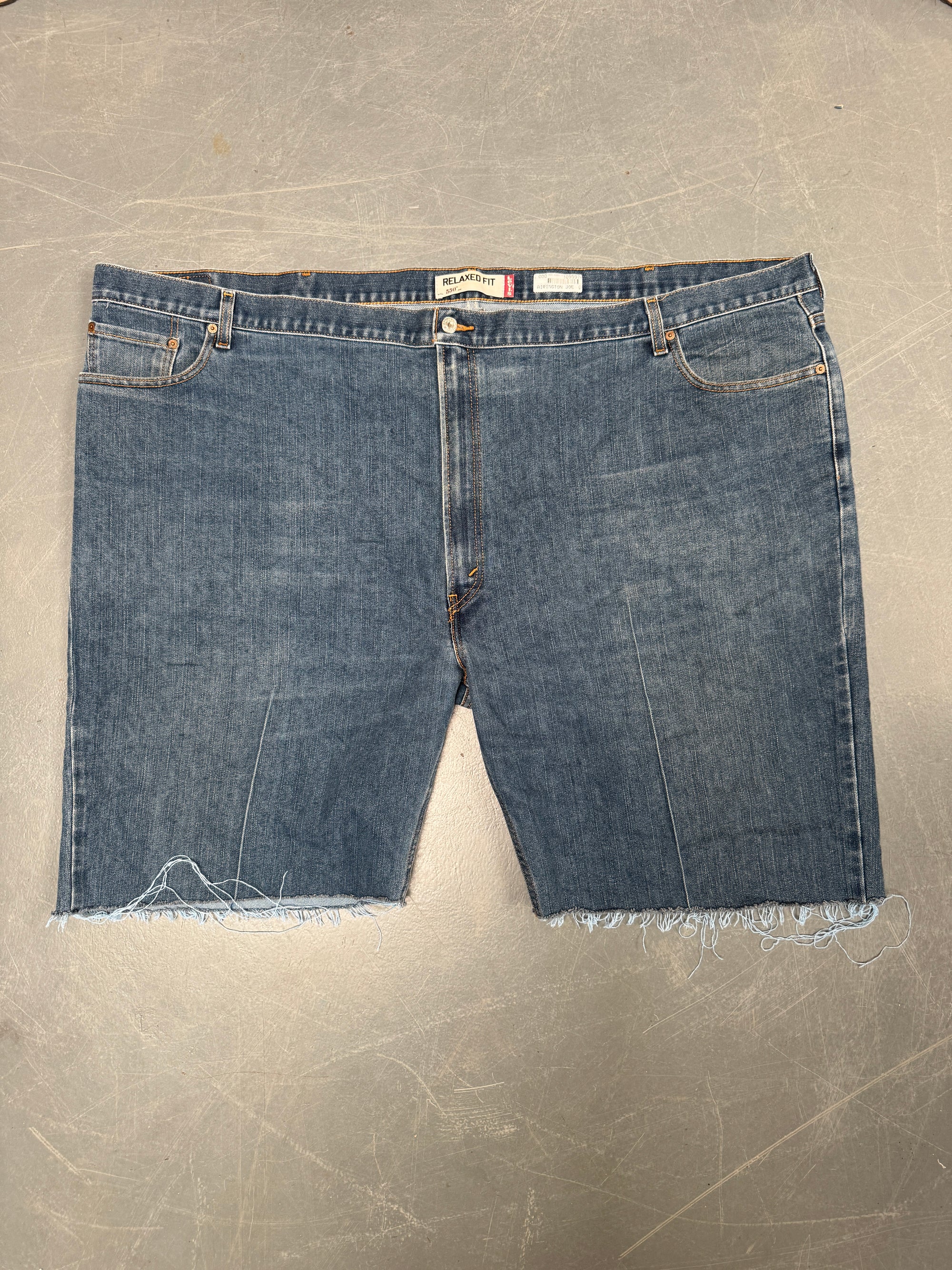 Vintage Levis Cut Off Denim Shorts - 90s Made - W 60 - SH871
