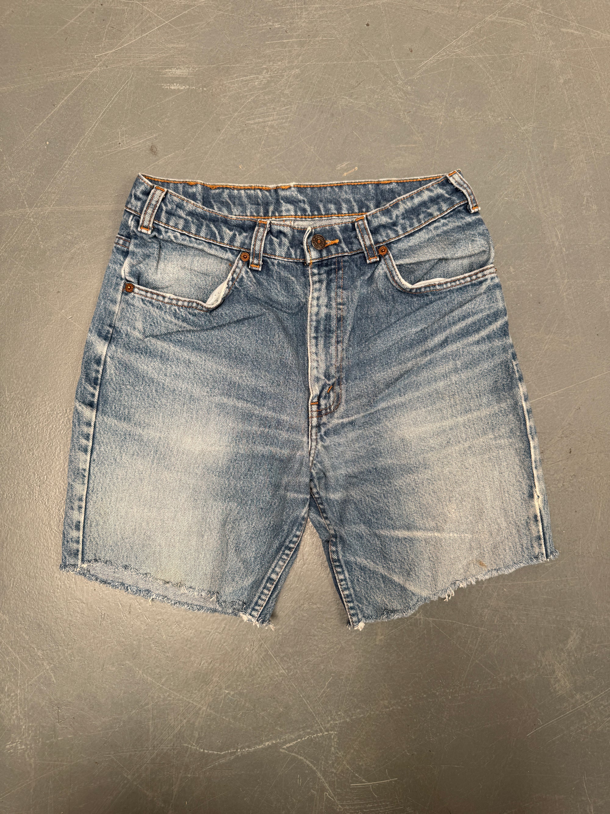 Vintage Levis Cut Off Denim Shorts - 90s Made - W 28 - SH924