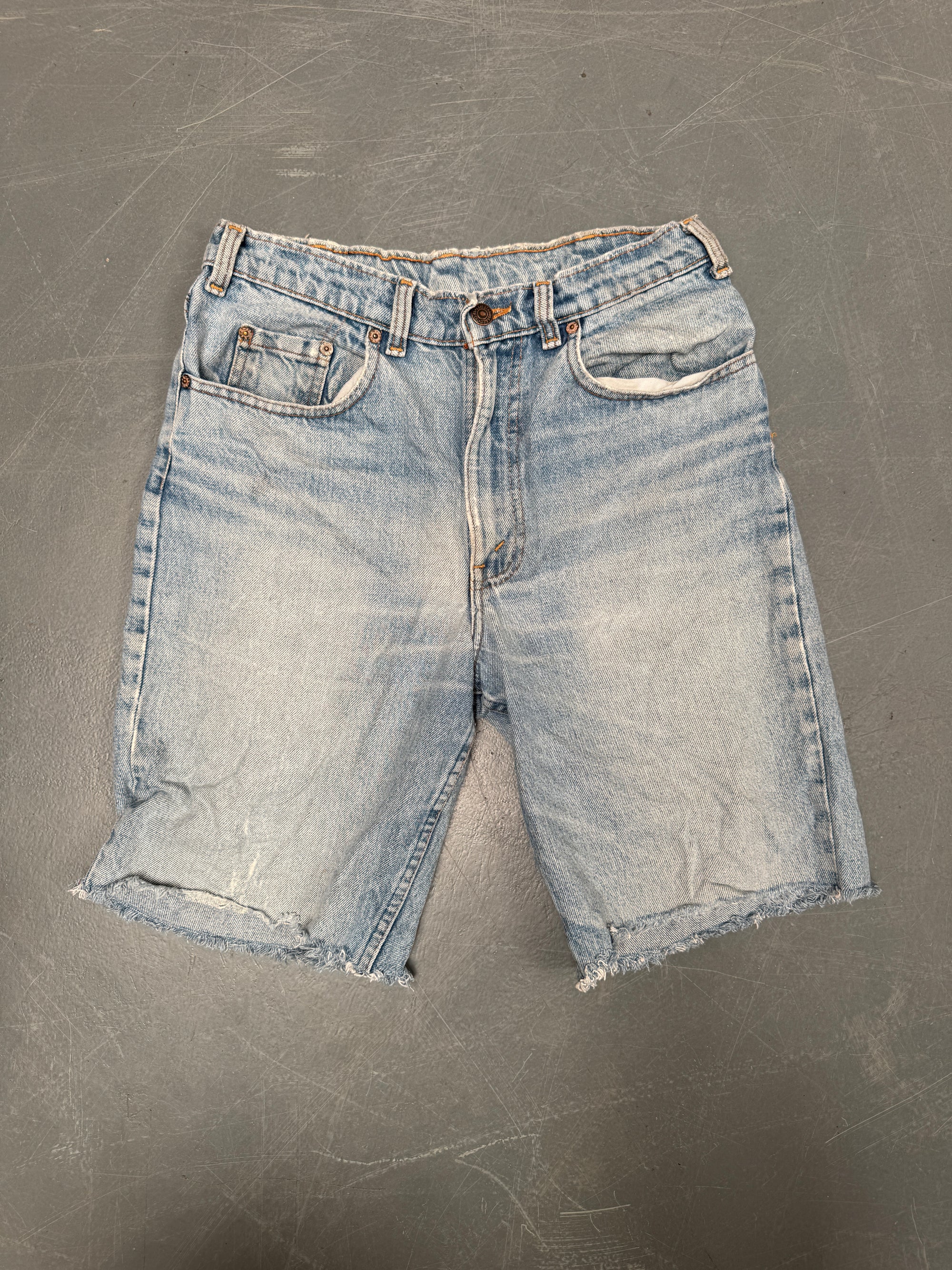 Vintage Levis Cut Off Denim Shorts - 90s Made - W 30 - SH928