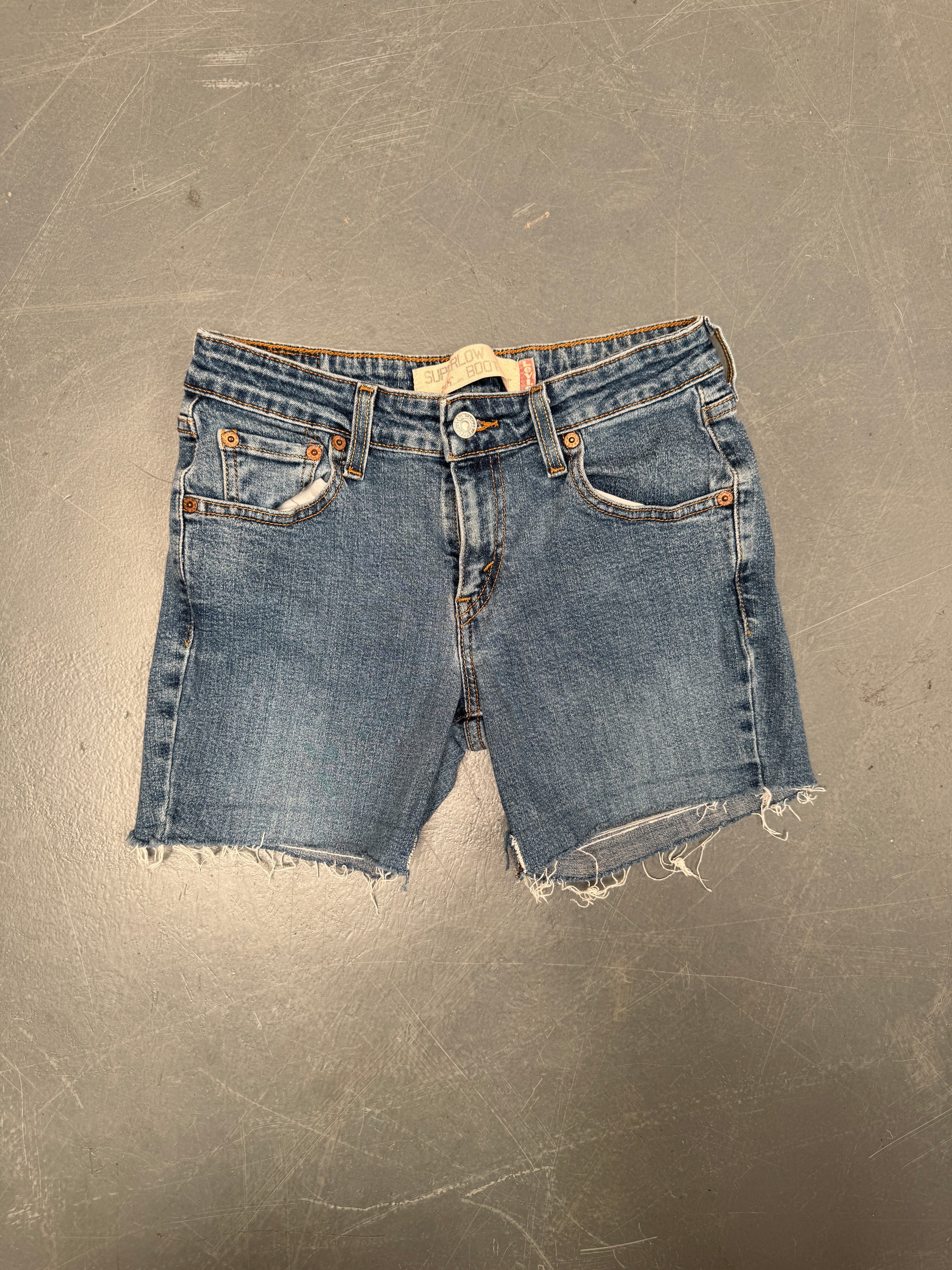 Vintage Levis Cut Off Denim Shorts - 90s Made - W 26 - SH929