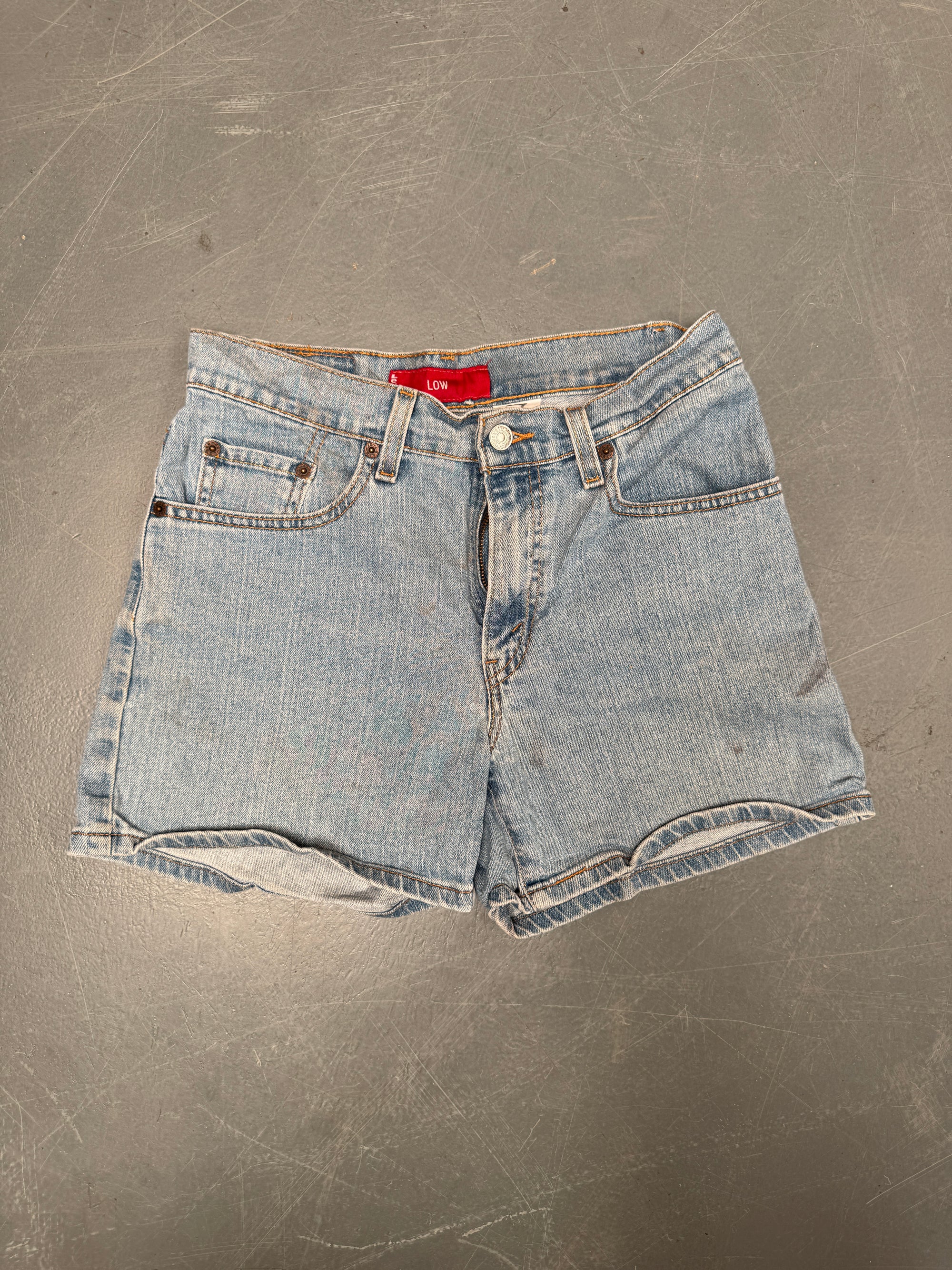 Vintage Levis Cut Off Denim Shorts - 90s Made - W 28 - SH930