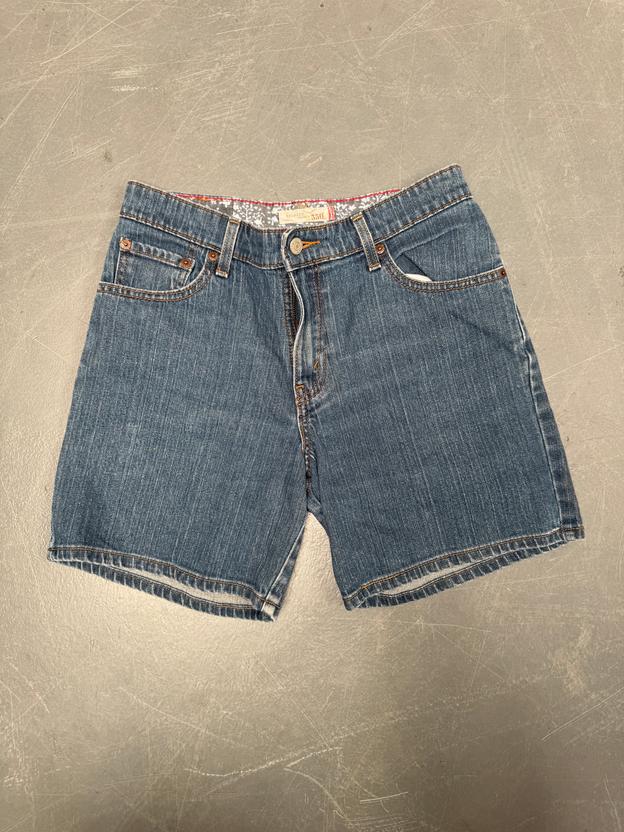 Vintage Levis Cut Off Denim Shorts - 90s Made - W 28 - SH933