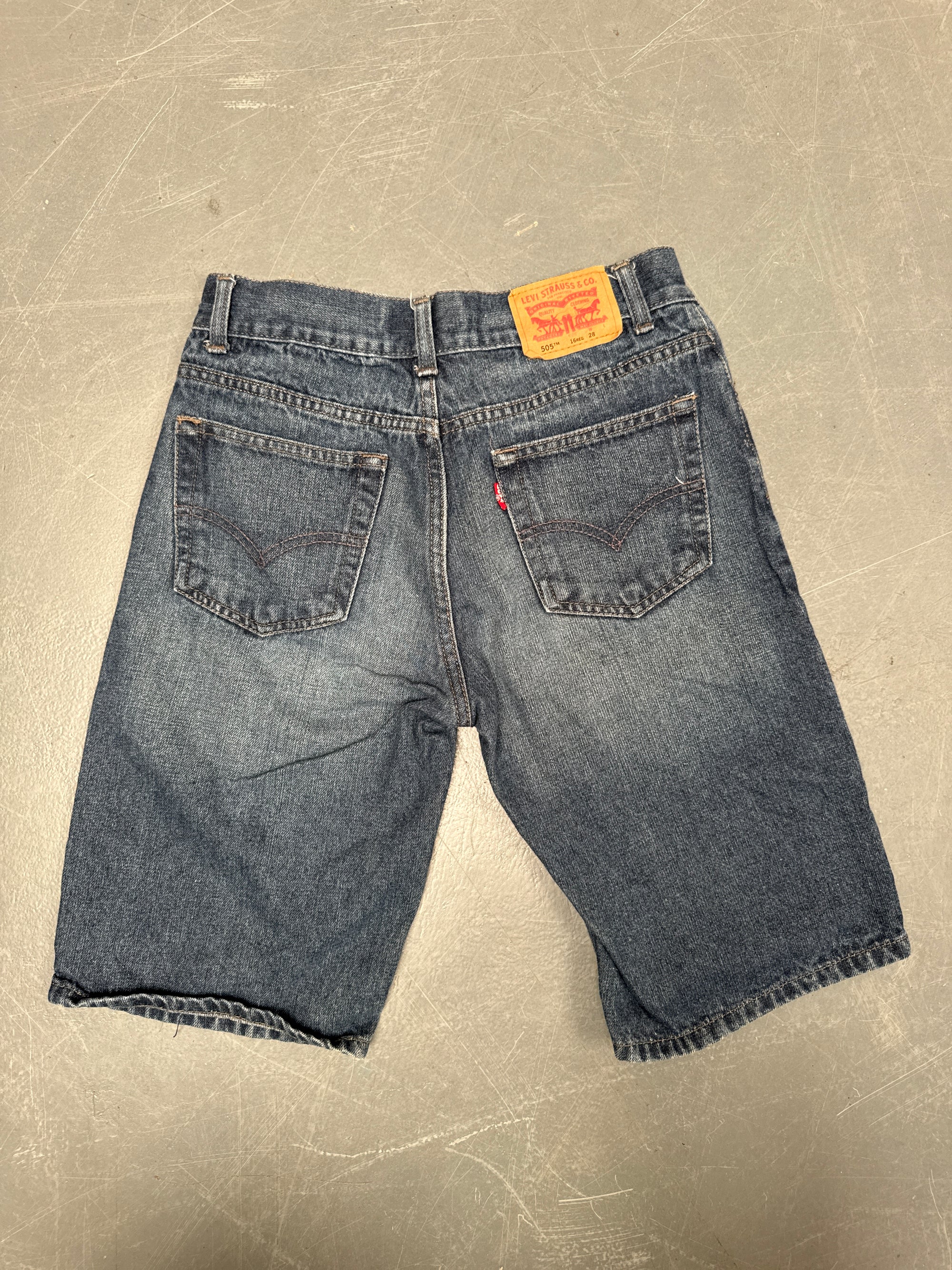 Vintage Levis Cut Off Denim Shorts - 90s Made - W 26 - SH938