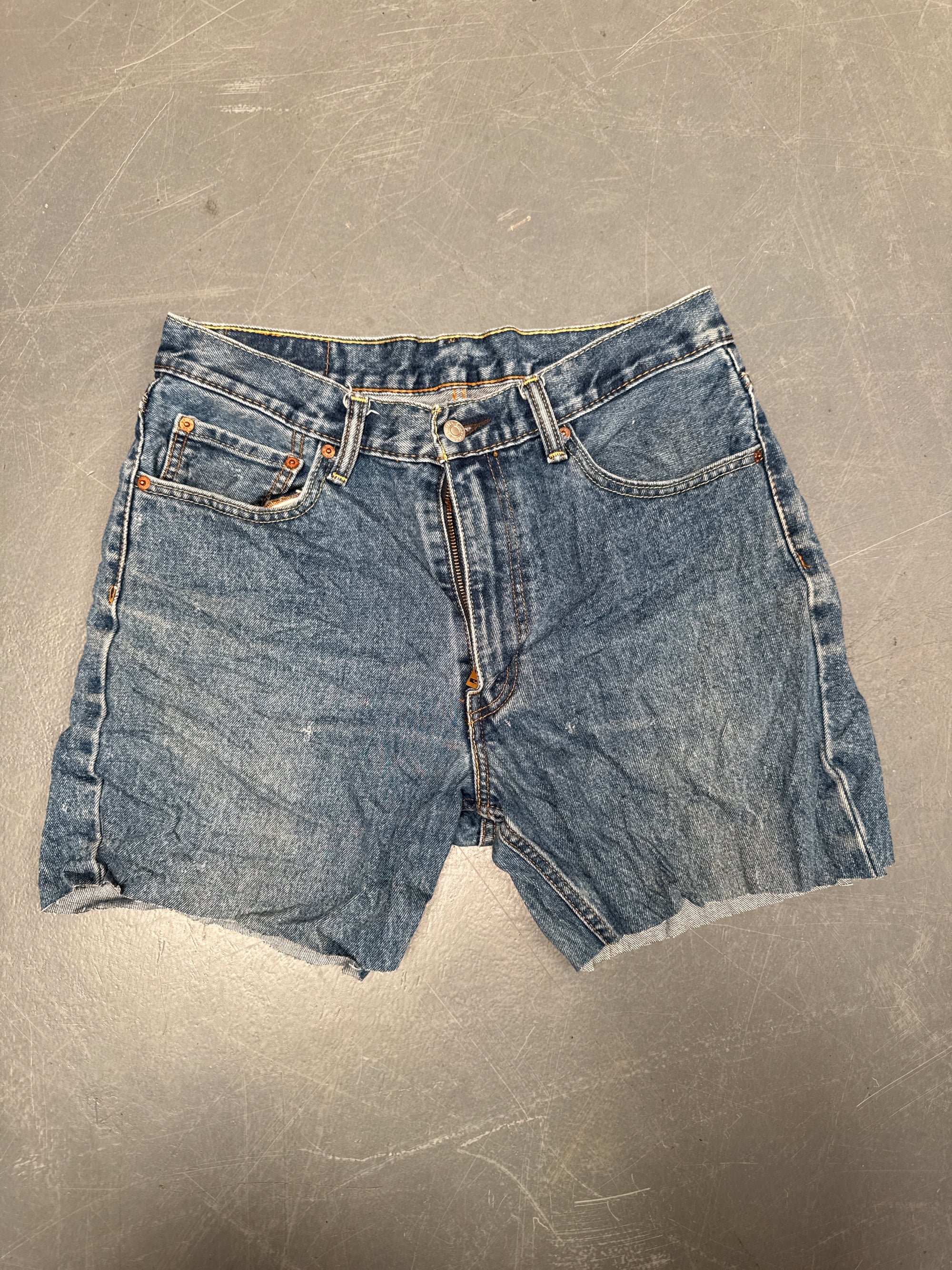 Vintage Levis Cut Off Denim Shorts - 90s Made - W 32 - SH941