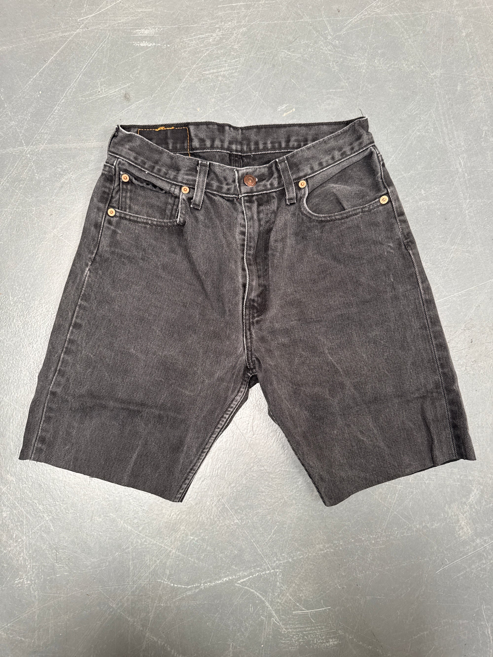 Vintage Levis Cut Off Denim Shorts - 90s Made - W 26 - SH967