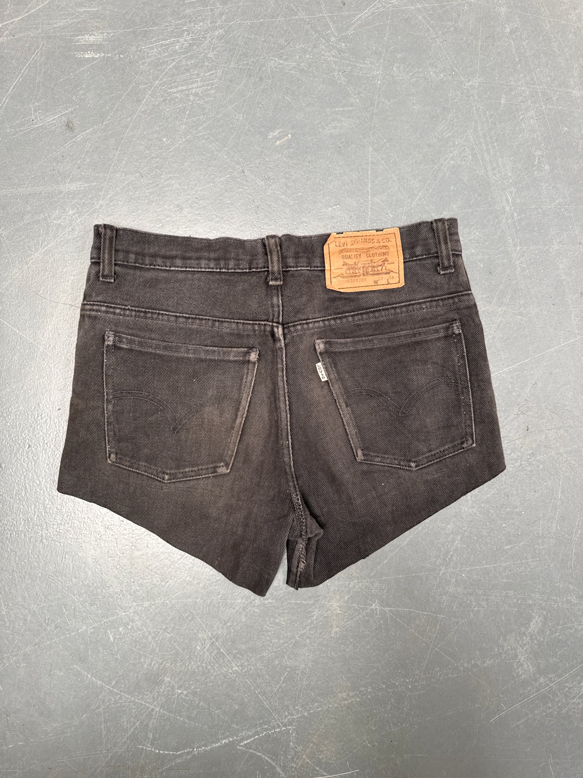 Vintage Levis Cut Off Denim Shorts - 90s Made - W 30 - SH969
