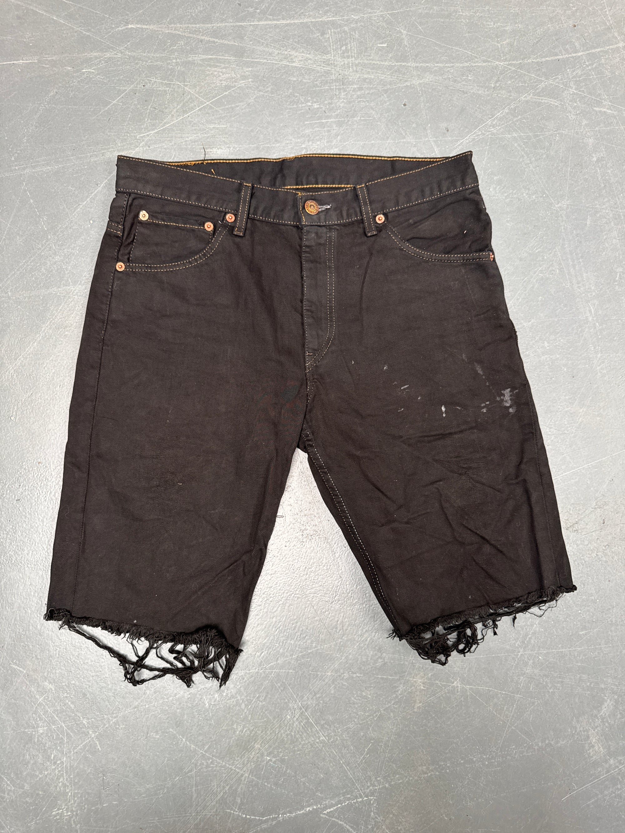 Vintage Levis Cut Off Denim Shorts - 90s Made - W 31 - SH970