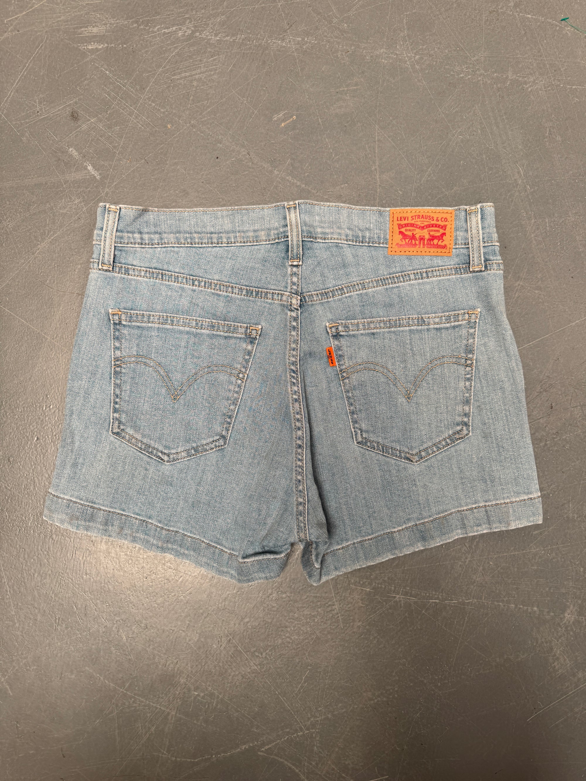 Vintage Levis Cut Off Denim Shorts - 90s Made - W 30 - SH971