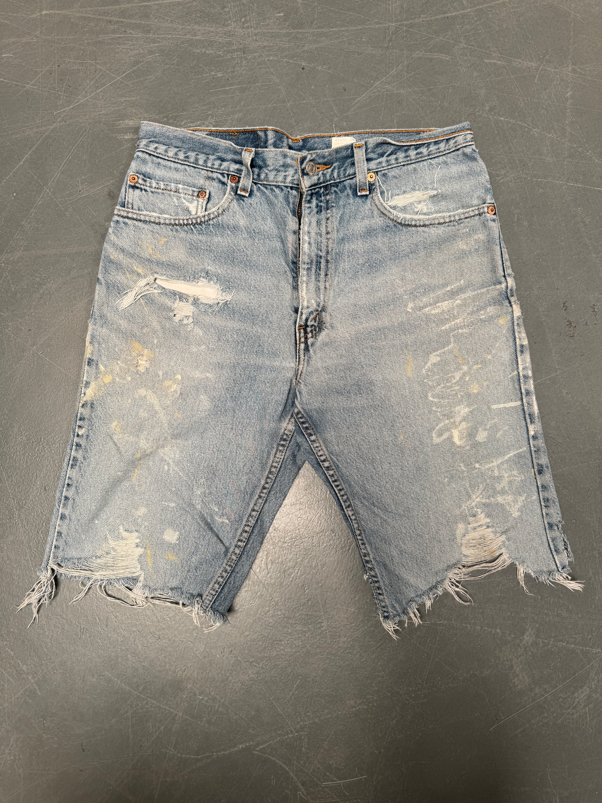 Vintage Levis Cut Off Denim Shorts - 90s Made - W 30 - SH975