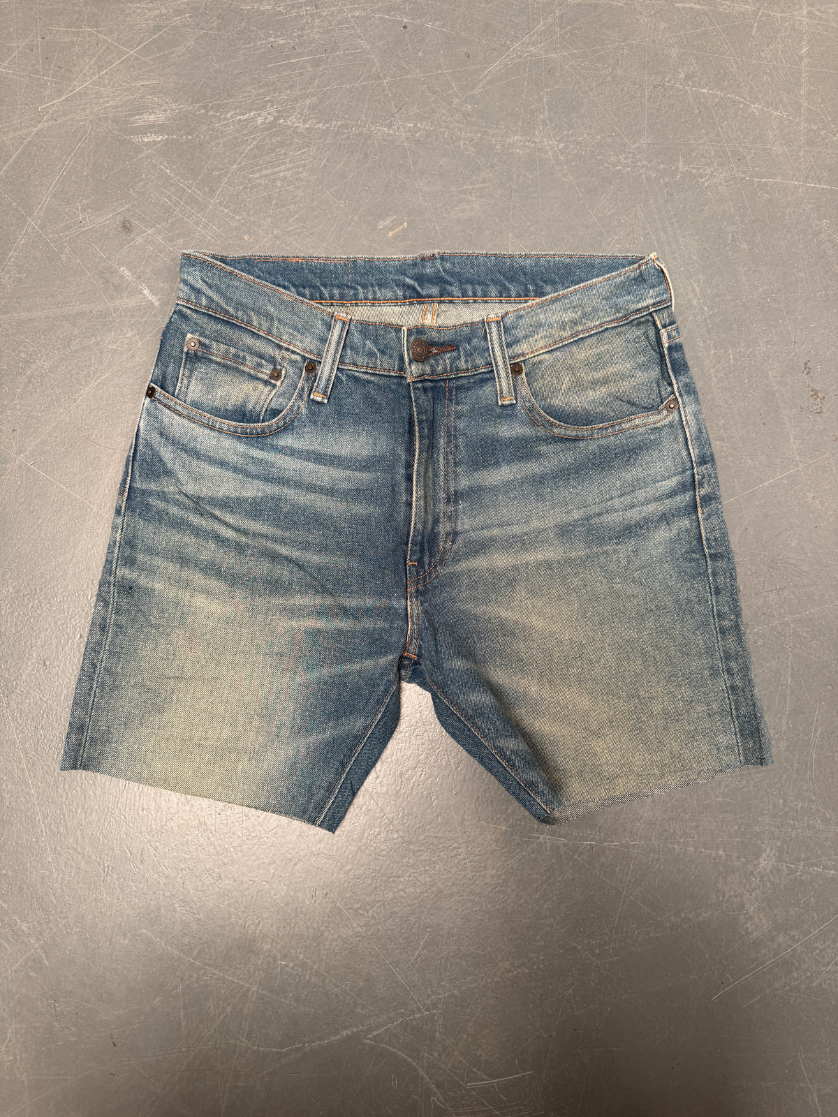 Vintage Levis Cut Off Denim Shorts - 90s Made - W 30 - SH984