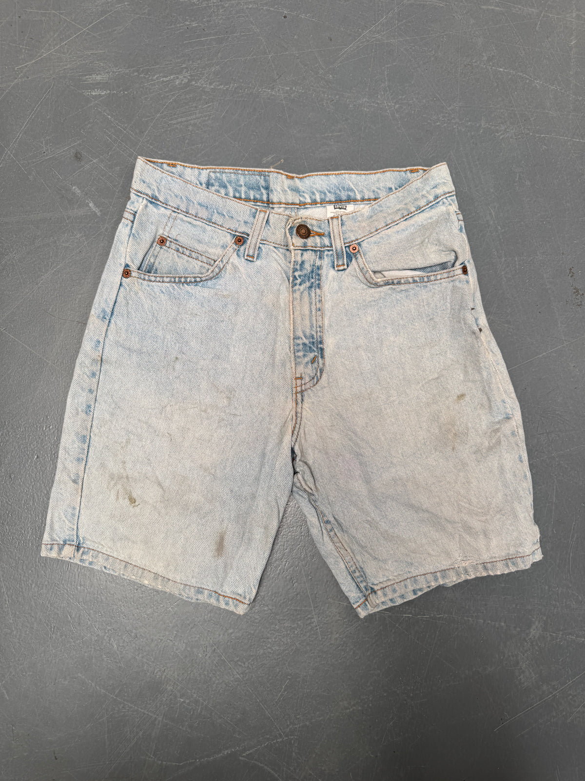 Vintage Levis Cut Off Denim Shorts - 90s Made - W 28 - SH999