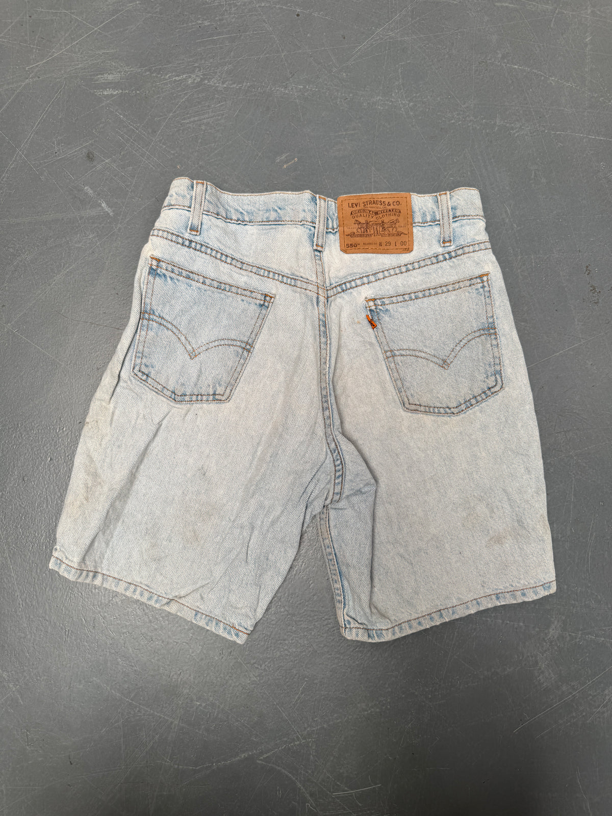 Vintage Levis Cut Off Denim Shorts - 90s Made - W 28 - SH999