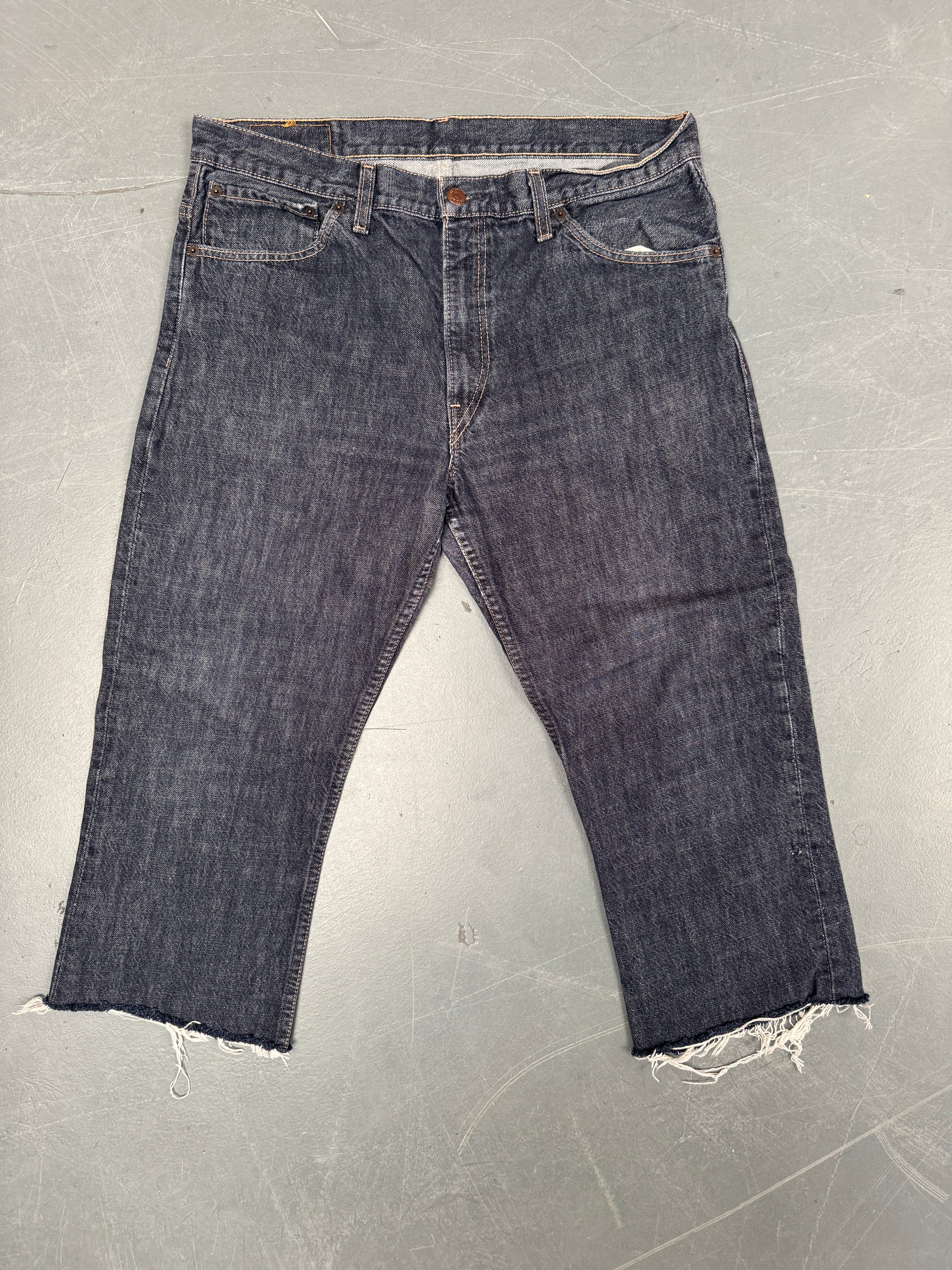Mens Levis 501 Regular Fit Vintage Jean - W 34 L 22 - Slate Grey