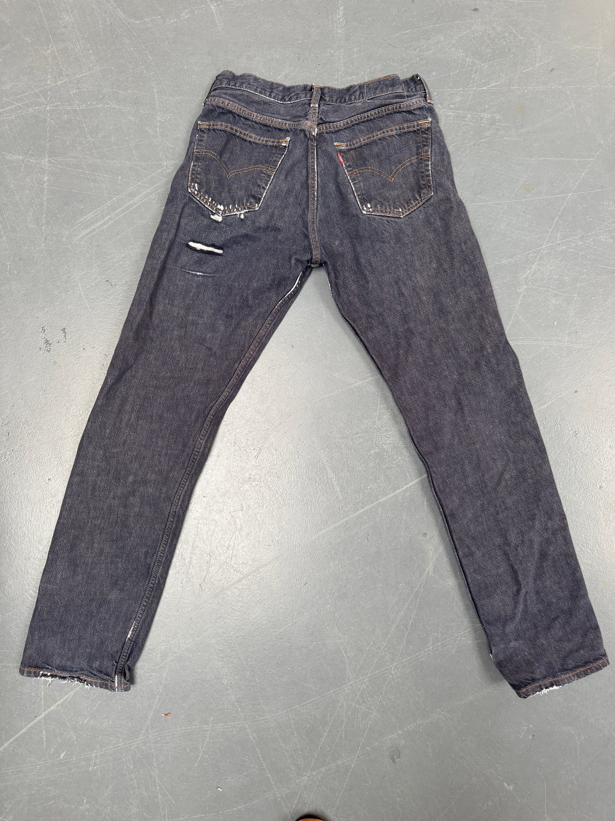 Mens Levis 501 Regular Fit Vintage Jean - W 28 L 32 - Slate Grey SL58