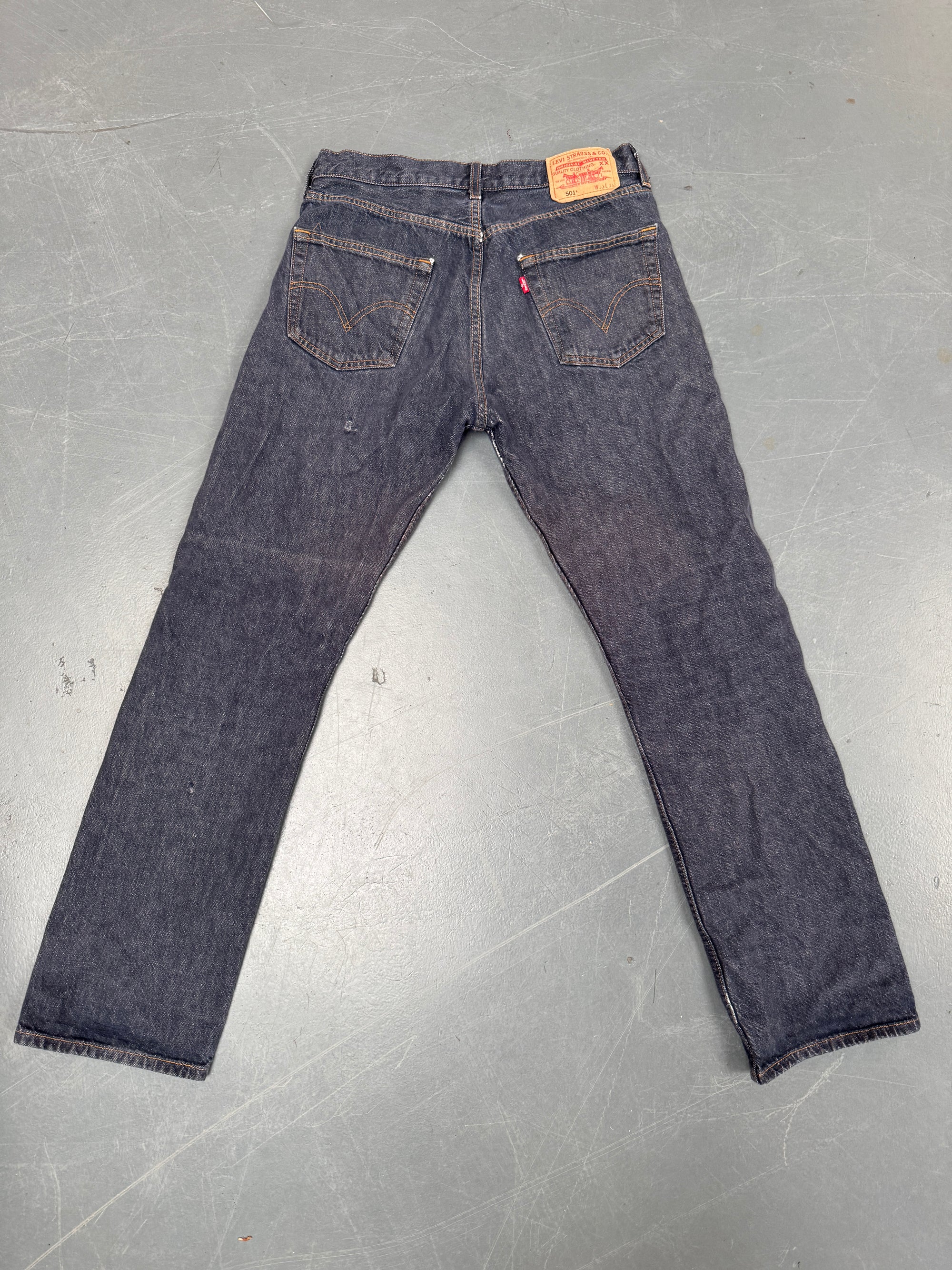 Mens Levis 501 Regular Fit Vintage Jean - W 30 L 32 - Slate Grey SL59