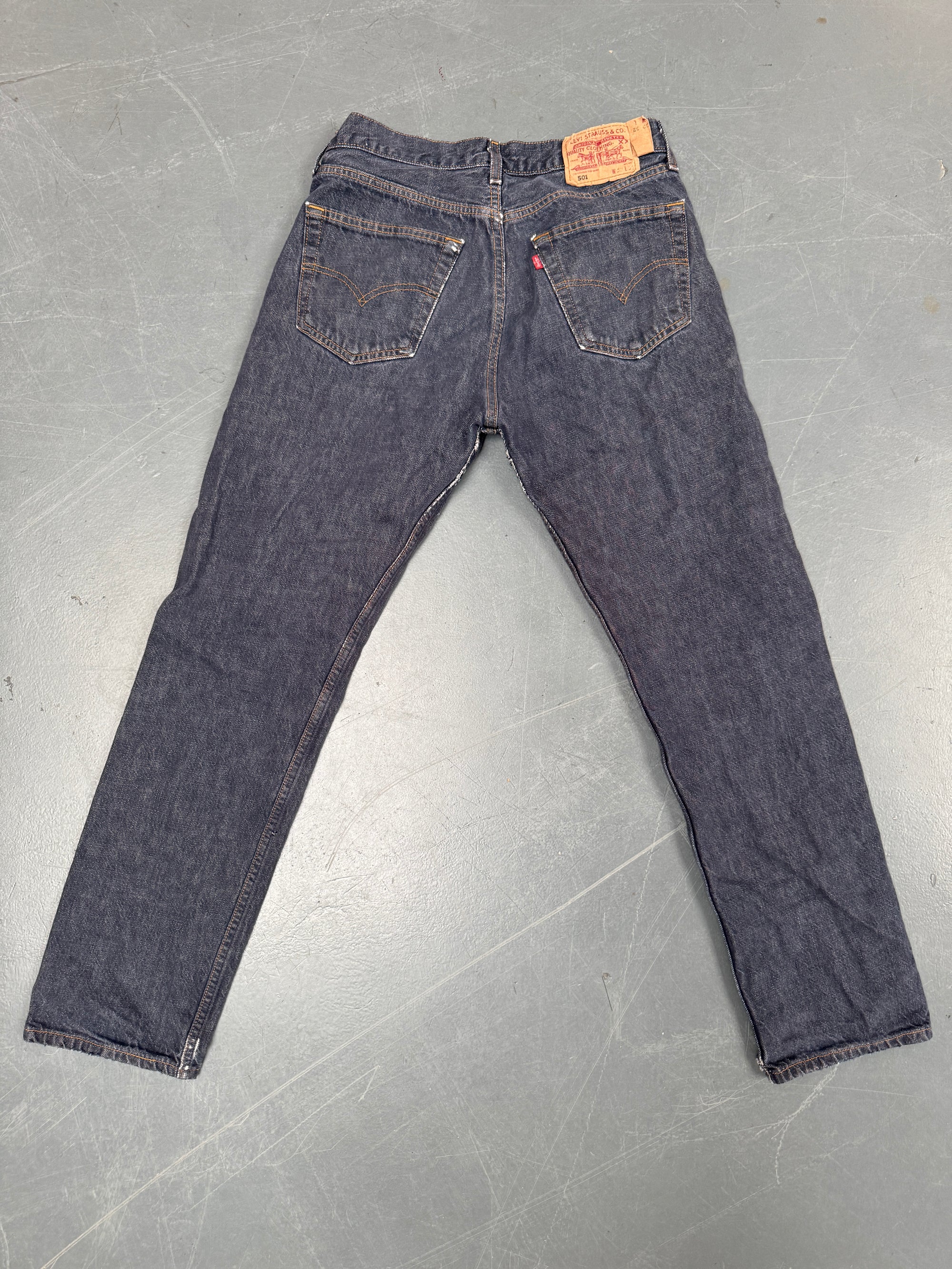 Mens Levis 501 Regular Fit Vintage Jean - W 29 L 29 - Slate Grey SL65