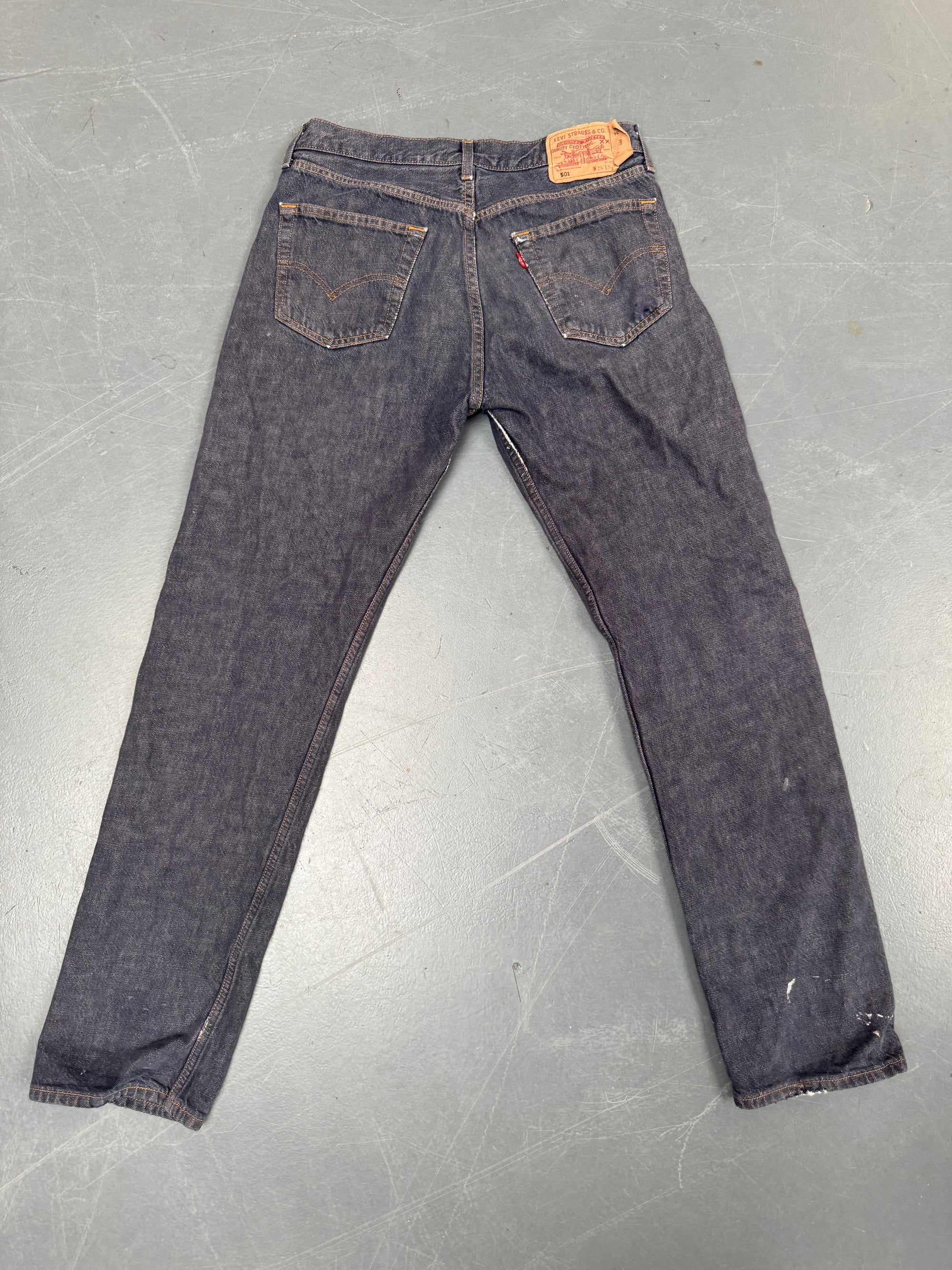 Mens Levis 501 Regular Fit Vintage Jean - W 30 L 32 - Slate Grey SL68