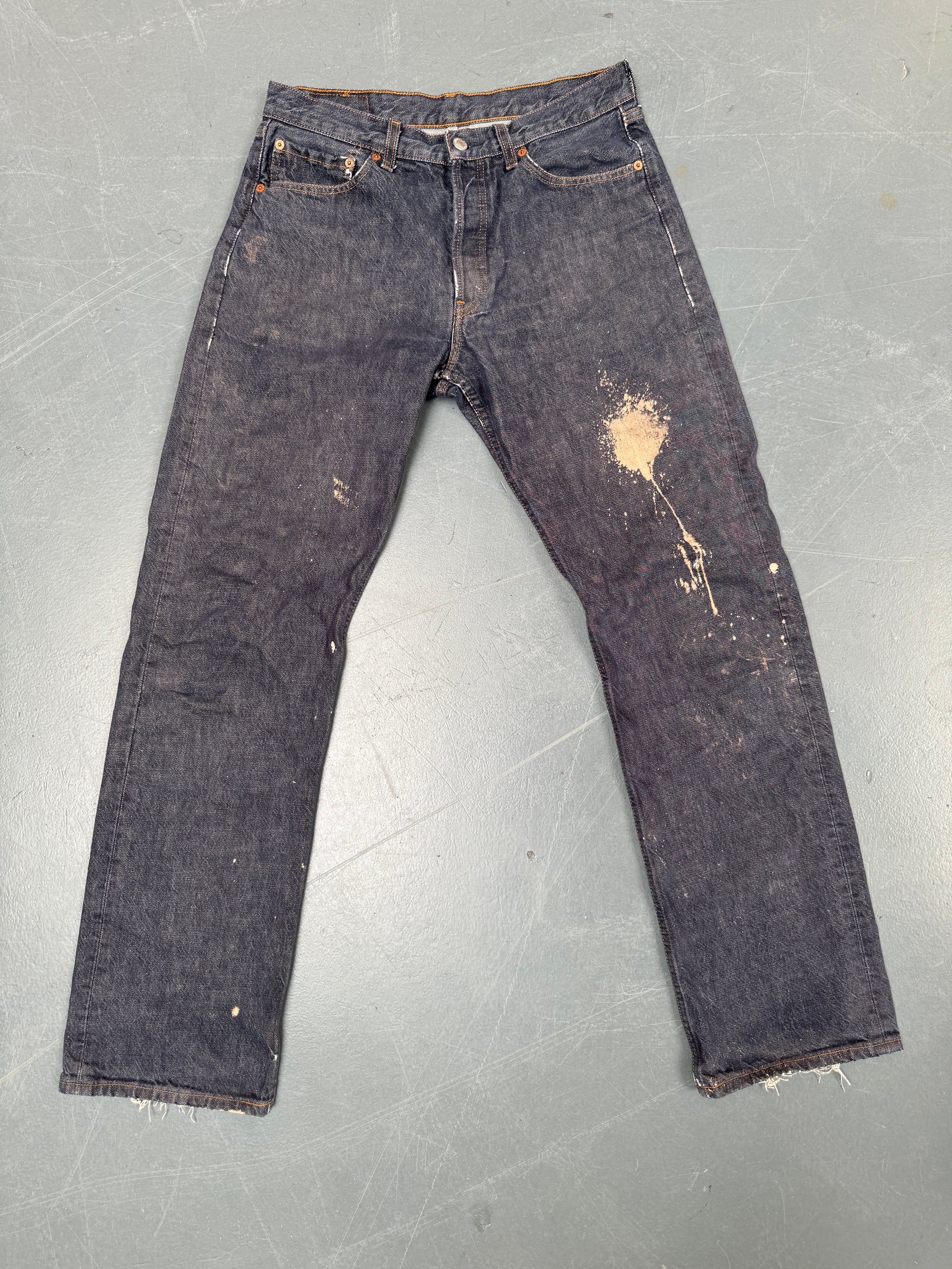 Mens Levis 501 Regular Fit Vintage Jean - W 30 L 32 - Slate Grey SL72