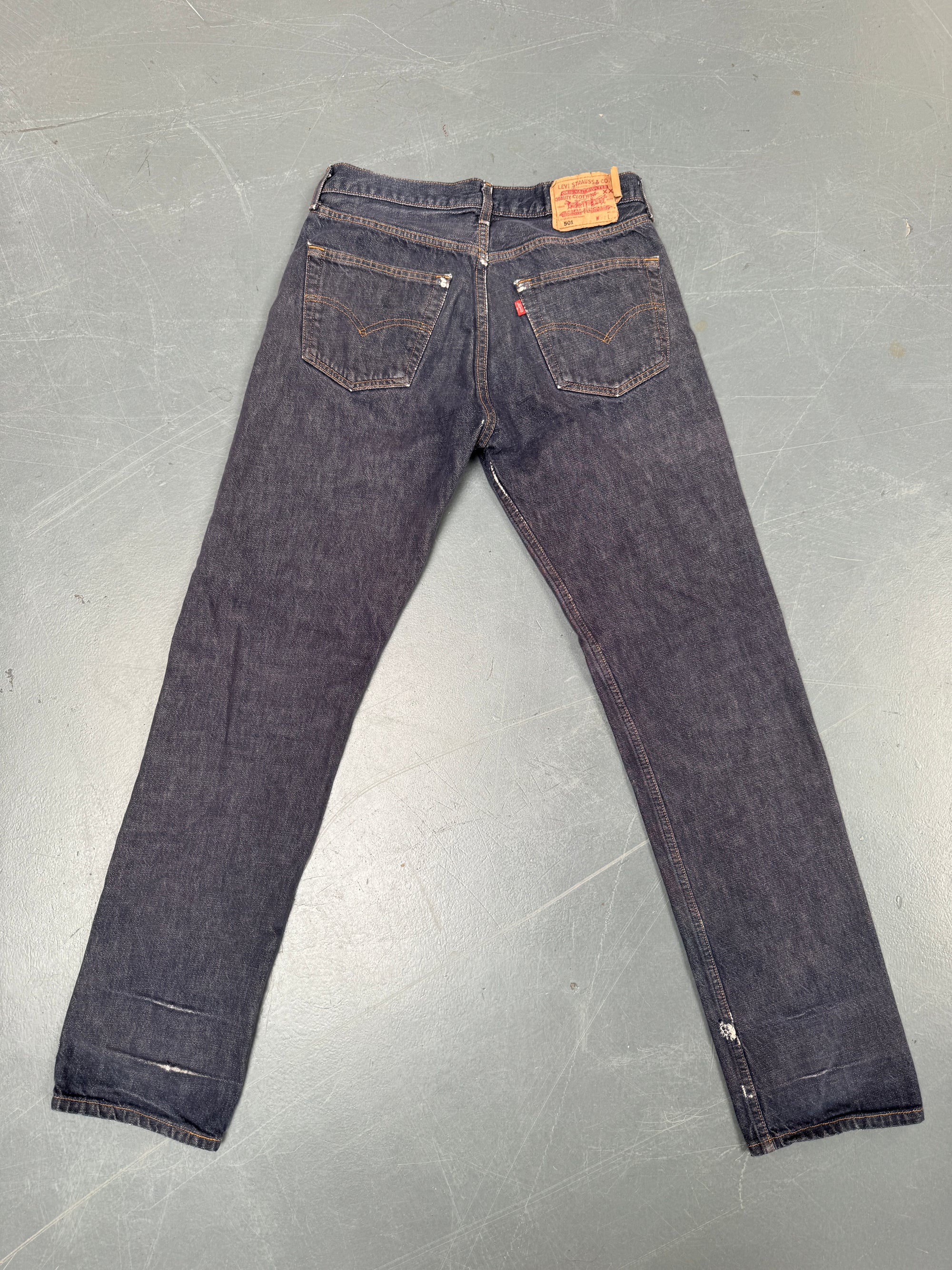 Mens Levis 501 Regular Fit Vintage Jean - W 30 L 33 - Slate Grey SL74