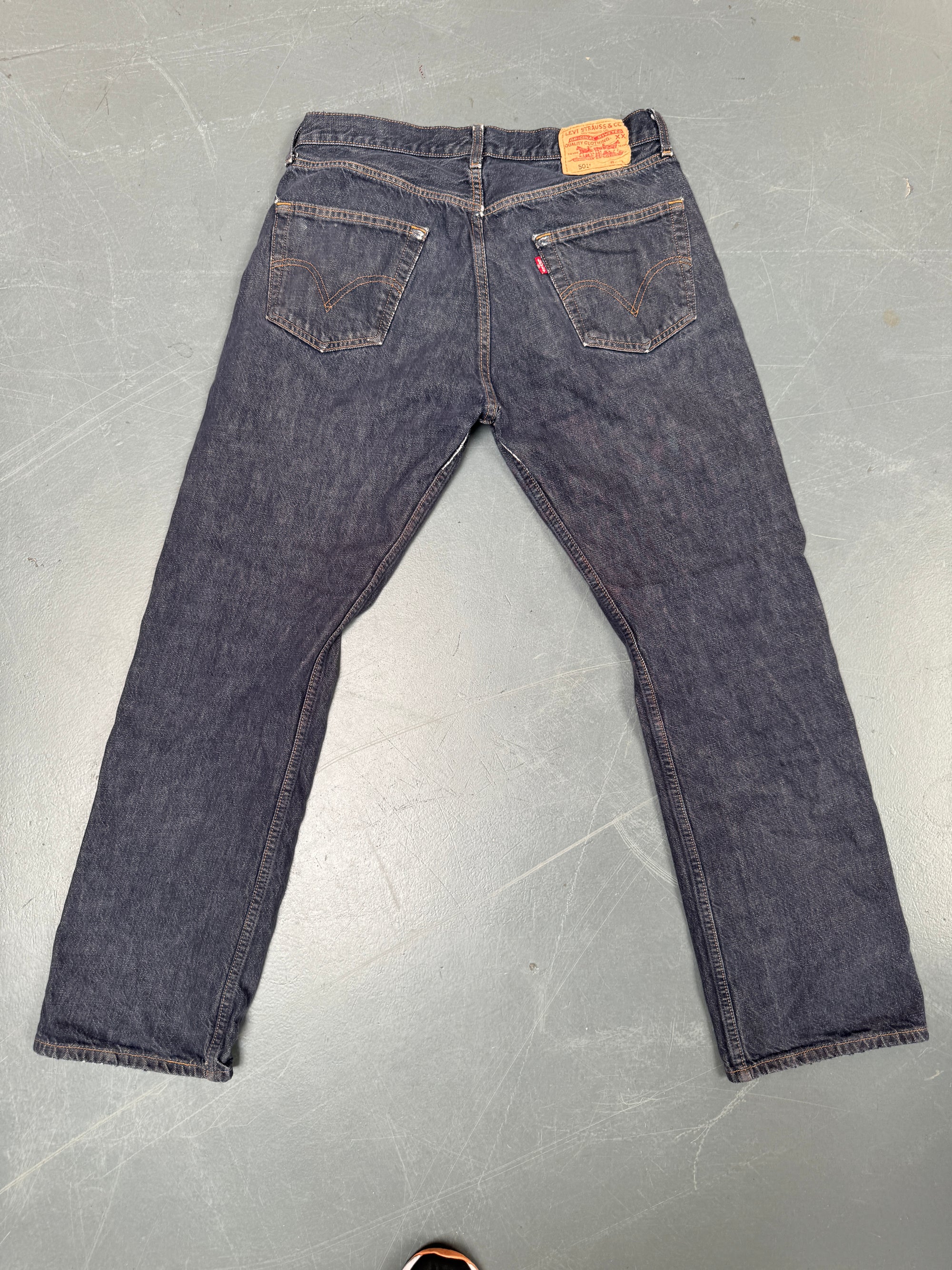 Mens Levis 501 Regular Fit Vintage Jean - W 30 L 30 - Slate Grey SL80
